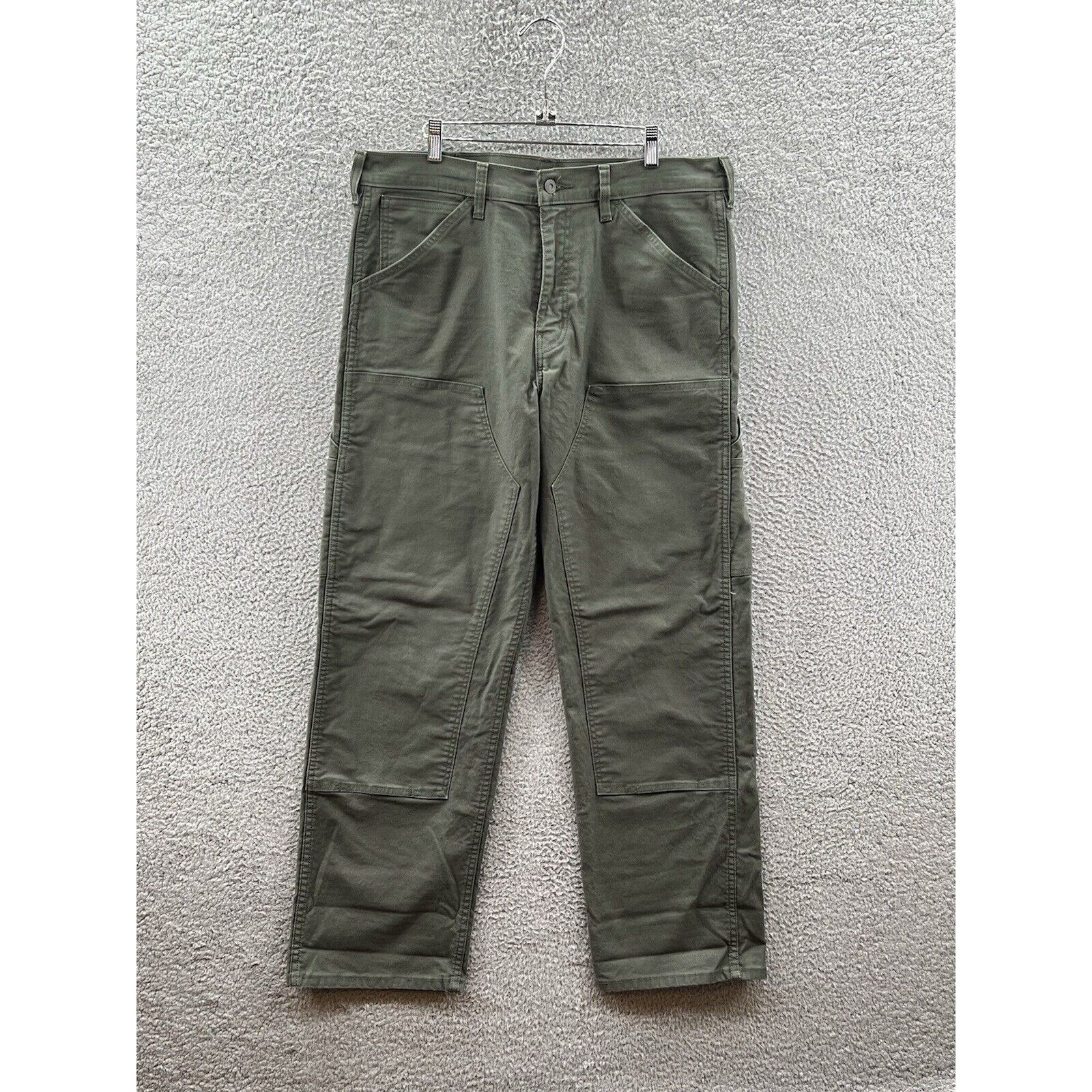 Levi's Levi’s Workwear Lot 565 Green Double Knee Pants Size 36x32 Size US 36 / EU 52 - 1 Thumbnail
