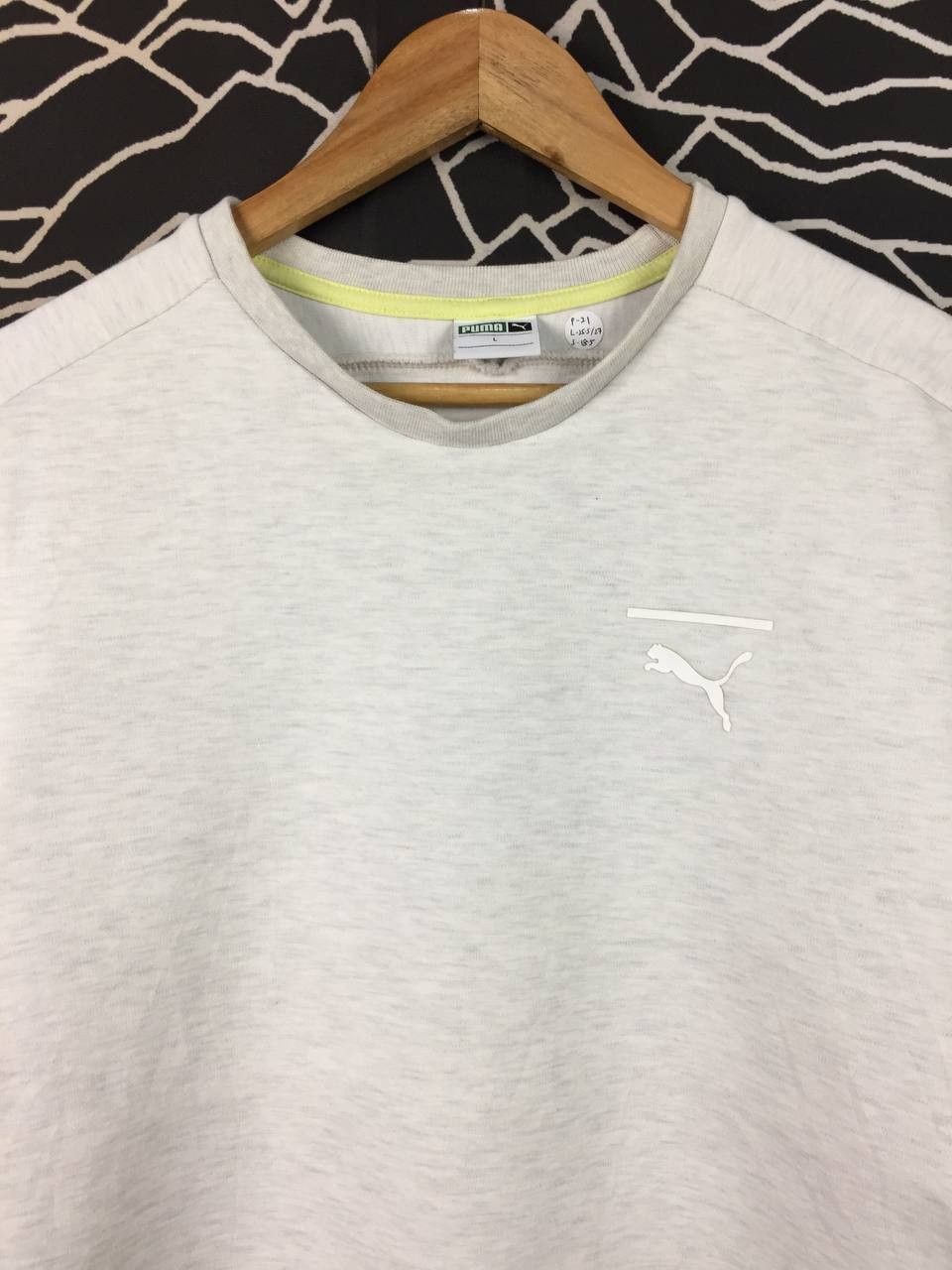 Puma Puma Urban Tech Light Grey Crewneck Sweatshirt Size US L / EU 52-54 / 3 - 3 Thumbnail