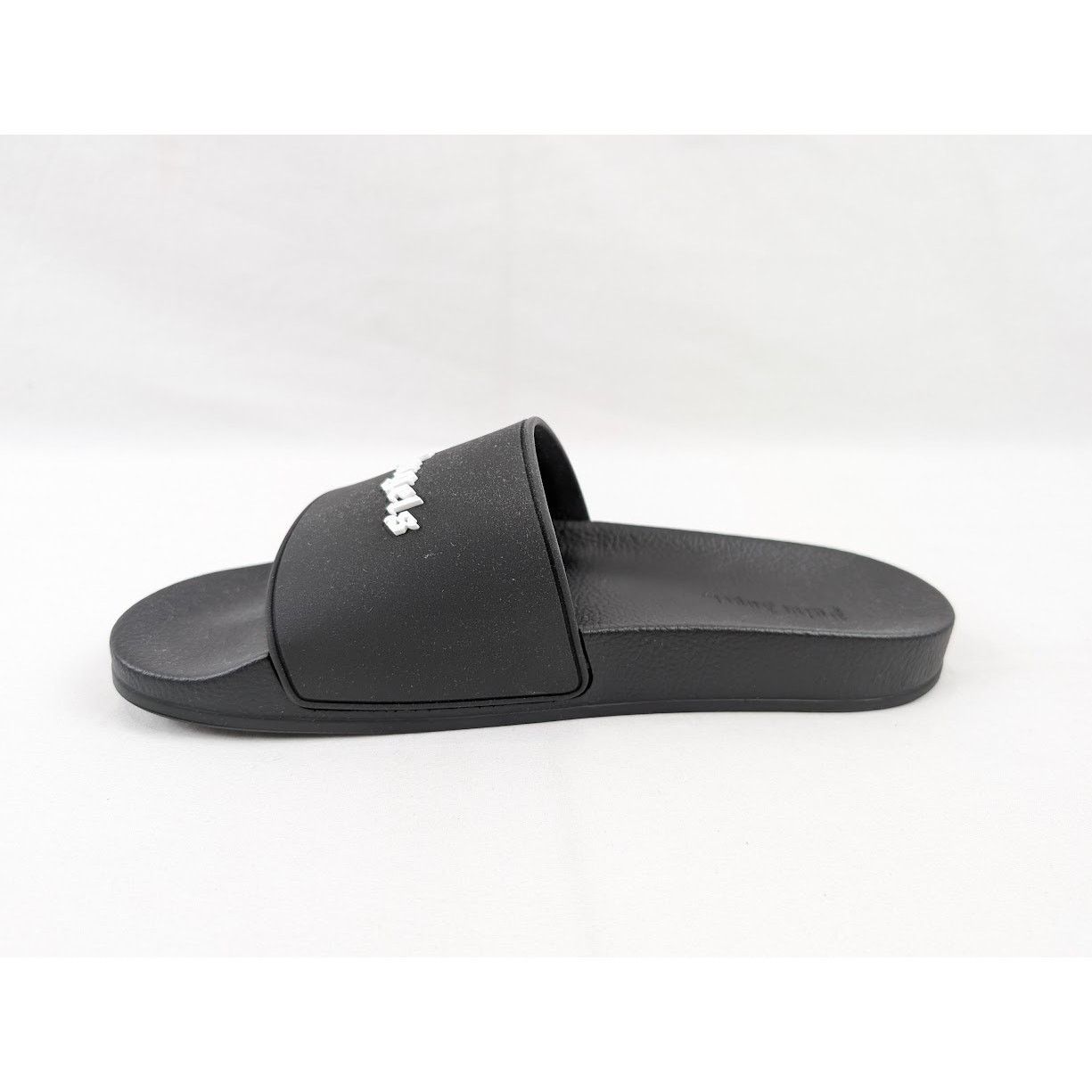 Palm Angels o1rshd1 Essential Logo Pool Sliders in Black/White Size US 8 / EU 41 - 7 Thumbnail
