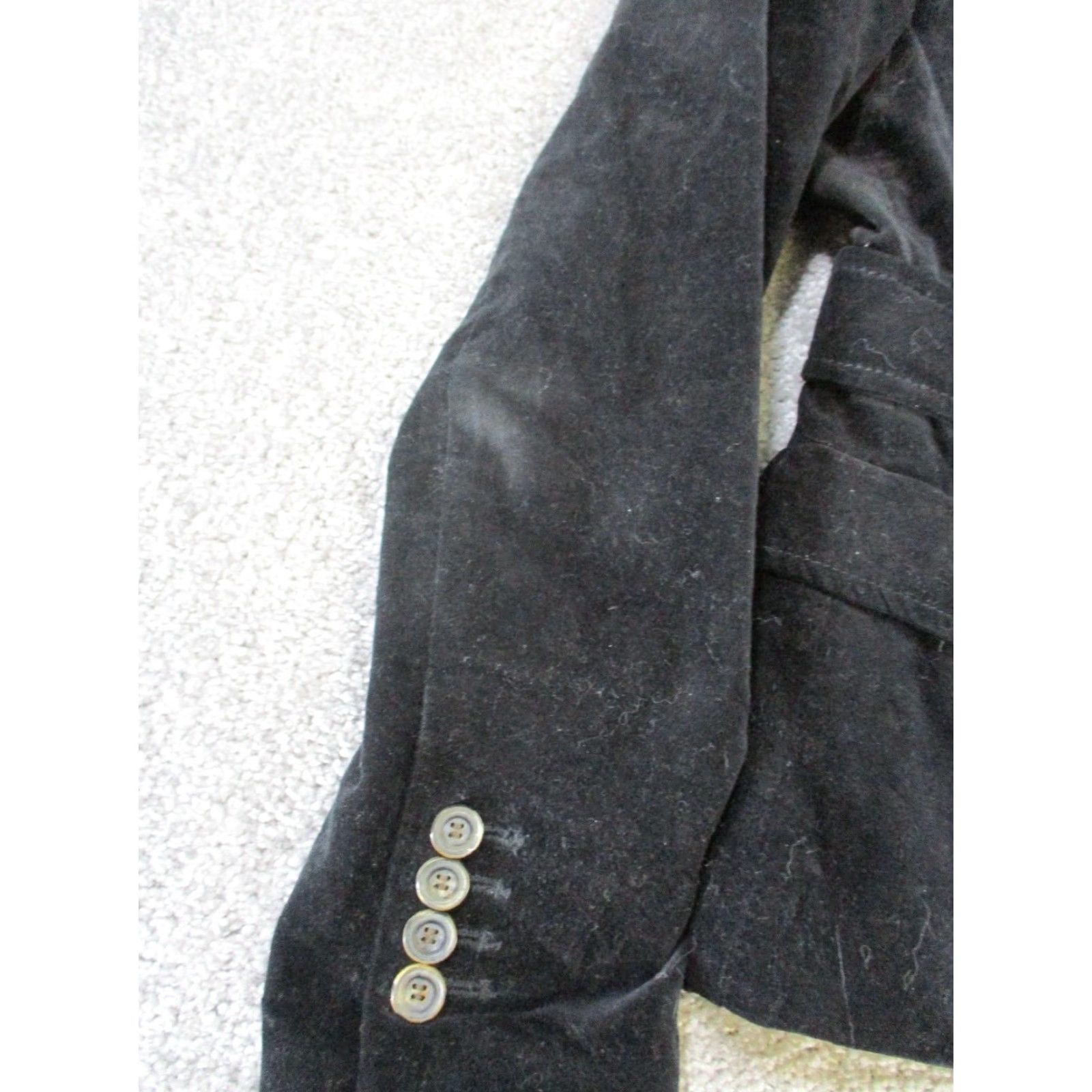 Zara Zara Basics Blazer Womens Large Black Satin Sports Coat Size L / US 10 / IT 46 - 7 Thumbnail