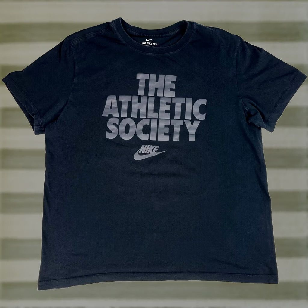 Nike Nike The Athletic Society T-Shirt XL Men's Black Cotton Crew Neck Short Sleeve Shirt Size US XL / EU 56 / 4 - 1 Thumbnail