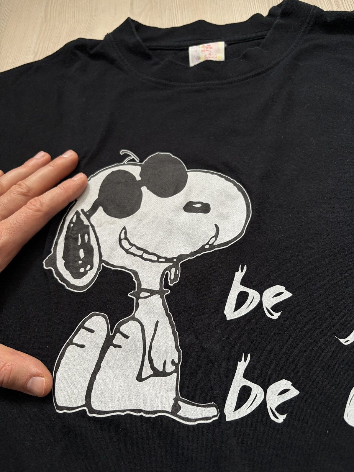 Vintage Vintage SNOOPY be Joe, be cool T-shirt Size US XL / EU 56 / 4 - 6 Thumbnail