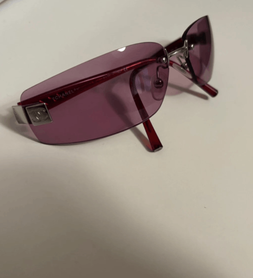 Chanel Chanel Sunglasses CC 4018 Mask Rhinestone Rimless 4017 Size ONE SIZE - 1 Thumbnail