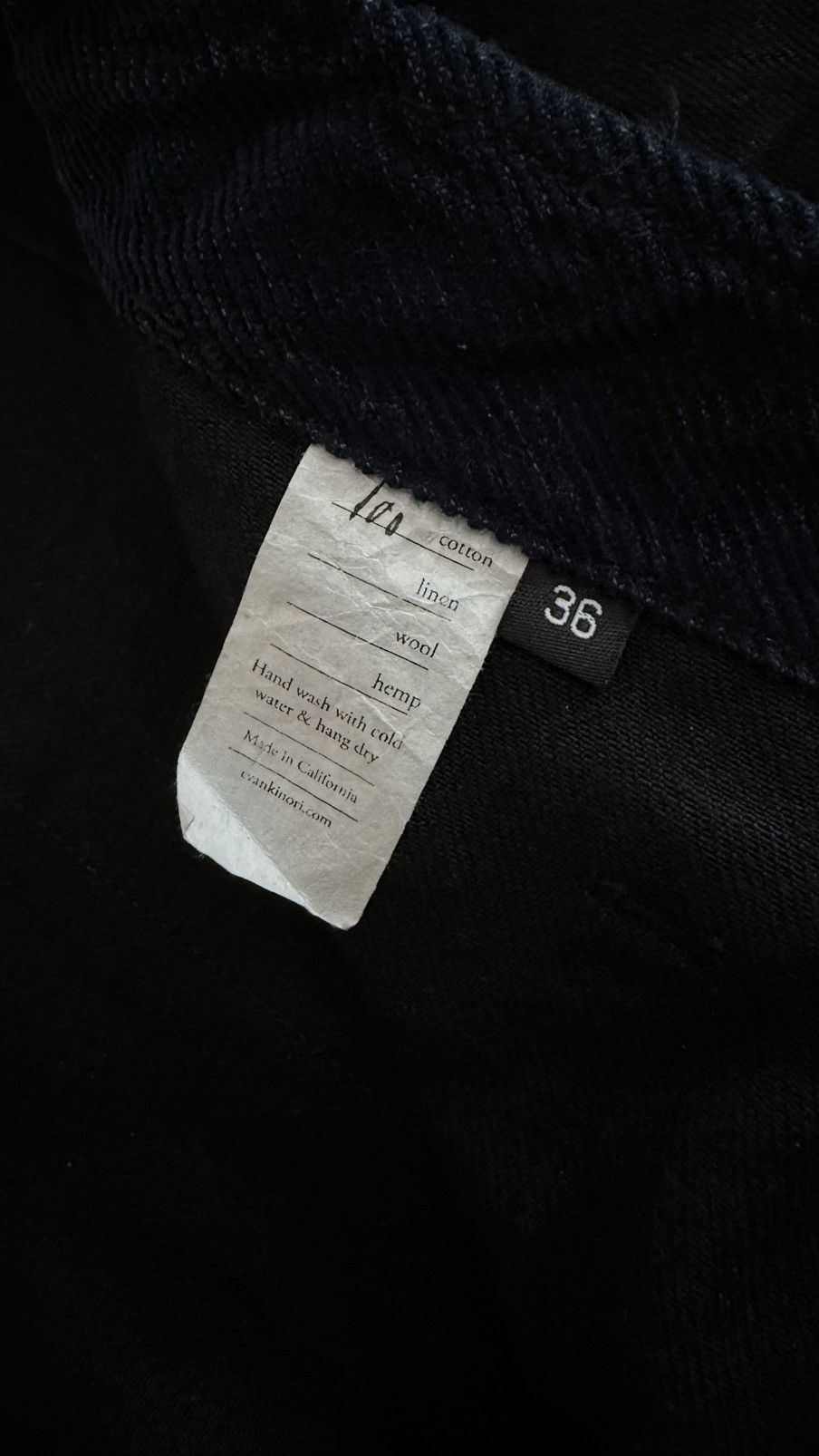 Four Pocket Pants - Black Selvedge Denim, Men's (Size 36) — image 6 of 6
