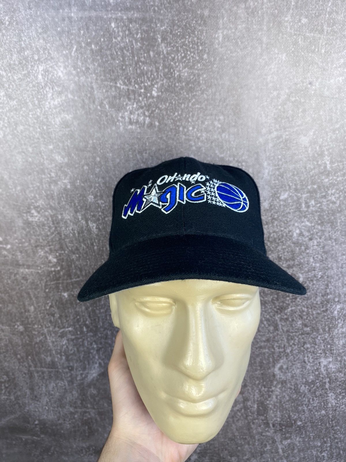 NBA × Vintage VINTAGE Orlando Magic Hat Cap Snap Blue Black Basket ball Size ONE SIZE - 2 Thumbnail