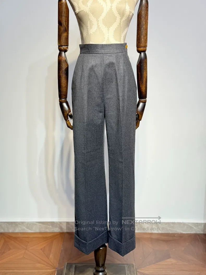 Vivienne Westwood Vivienne Westwood Smoke gray woolen wide-leg pants Size 26" / US 2 / IT 38 - 7 Thumbnail