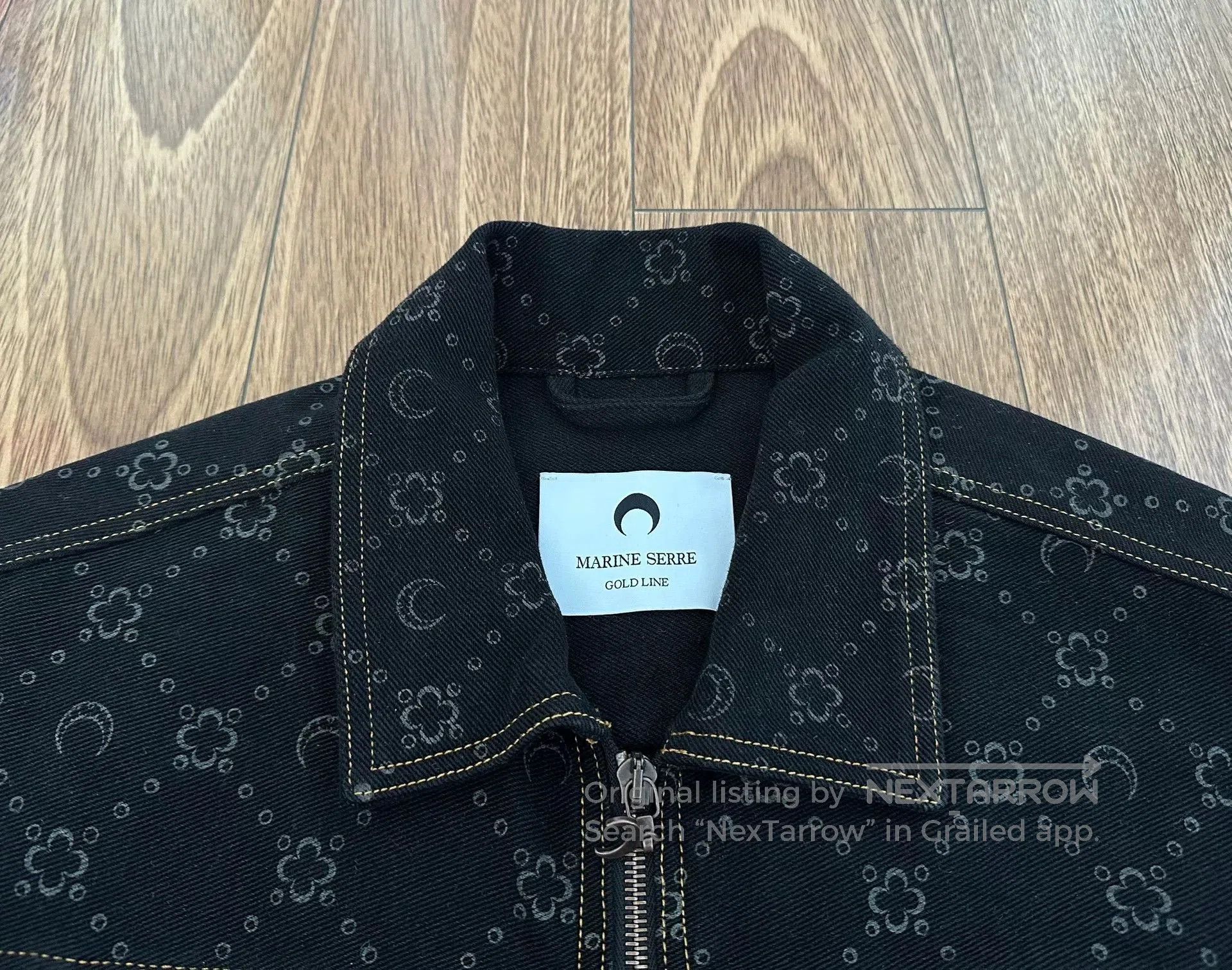 Marine Serre marine serre moon jacquard denim jacket. Size US L / EU 52-54 / 3 - 3 Thumbnail