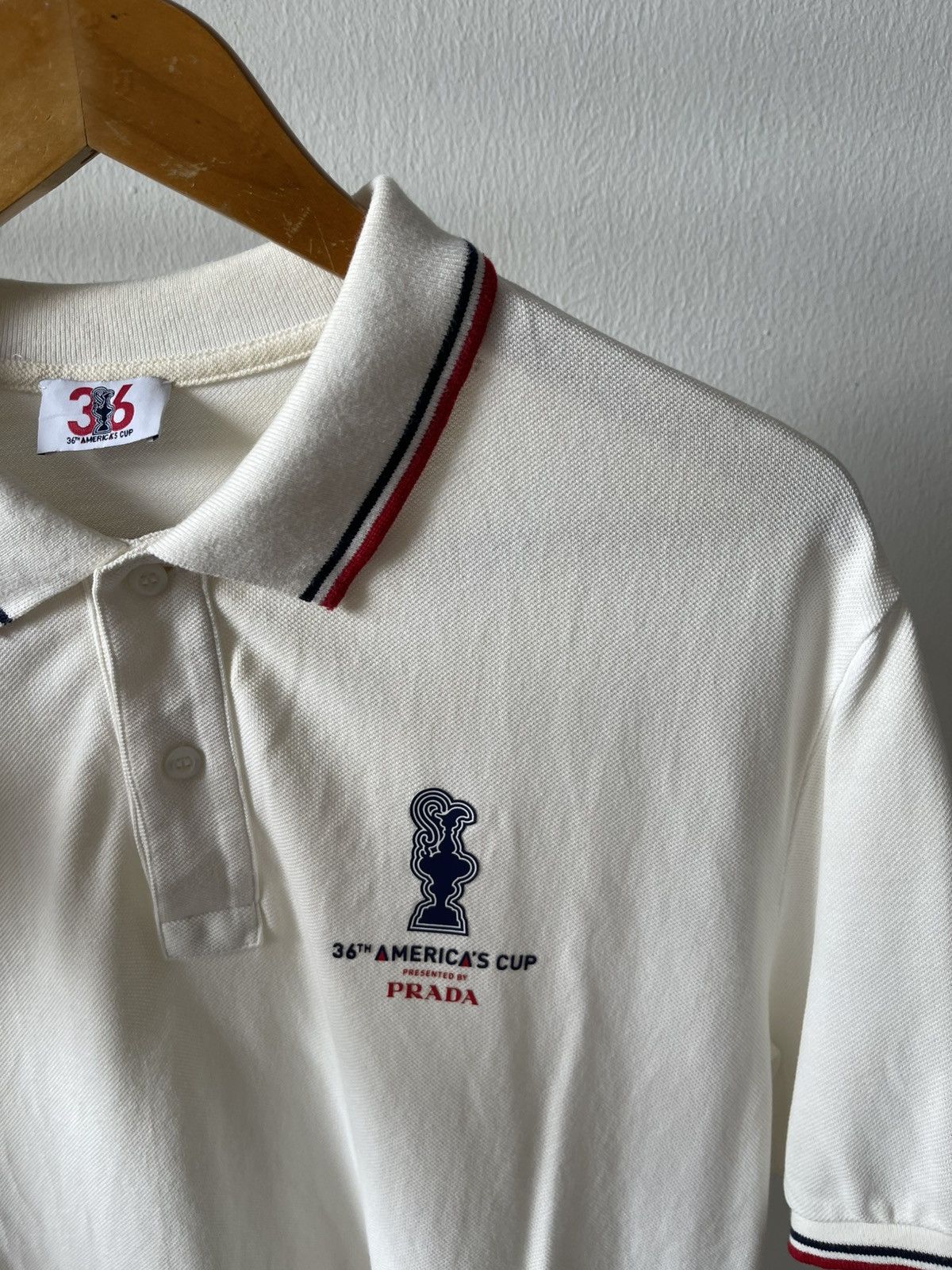 Prada Prada 36th America Cup Polo Tee Size US XL / EU 56 / 4 - 4 Thumbnail