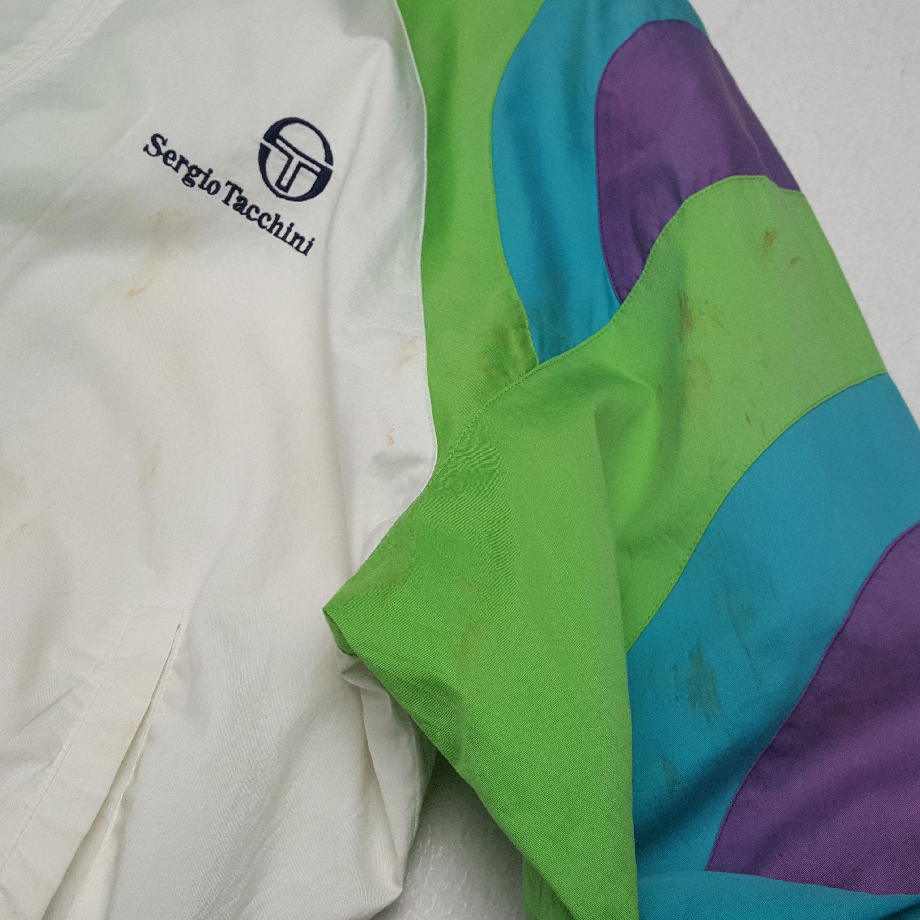 Japanese Brand × Sergio Tacchini × Vintage SERGIO TACCHINI Sportswear Style Windbreaker Jacket Size US L / EU 52-54 / 3 - 7 Thumbnail