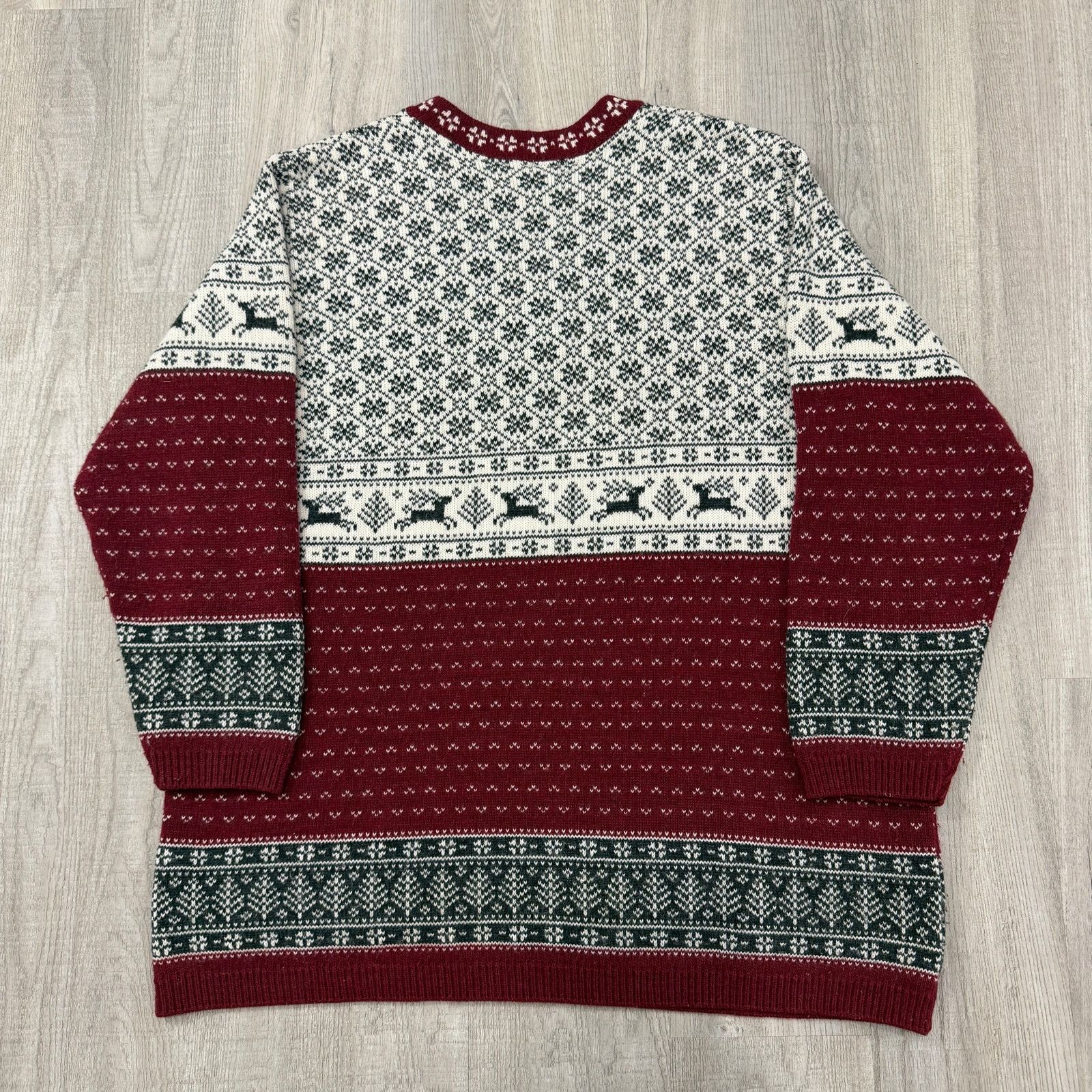 Vintage Vintage Fashion Bug Fair Isle Sweater Women's 18/20 V-Neck Size XXL / US 16-18 / IT 52-54 - 5 Thumbnail