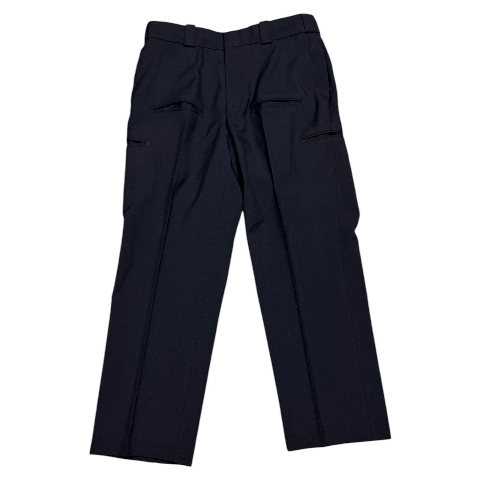 Designer BLAUER Pleated Navy Blue Pocket Work Straight Pants 34x30 Size US 34 / EU 50 - 1 Thumbnail