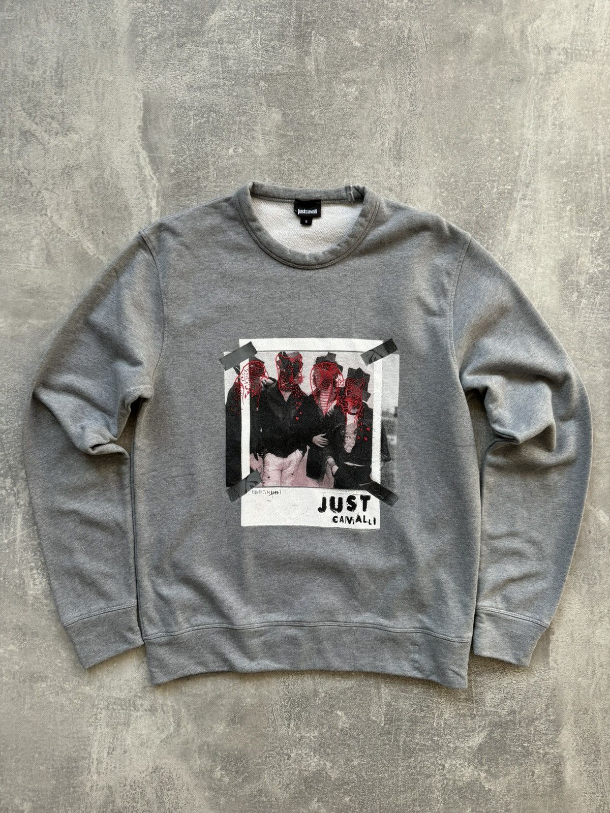 Just Cavalli Just Cavalli Grey Sweatshirt Size US S / EU 44-46 / 1 - 2 Thumbnail