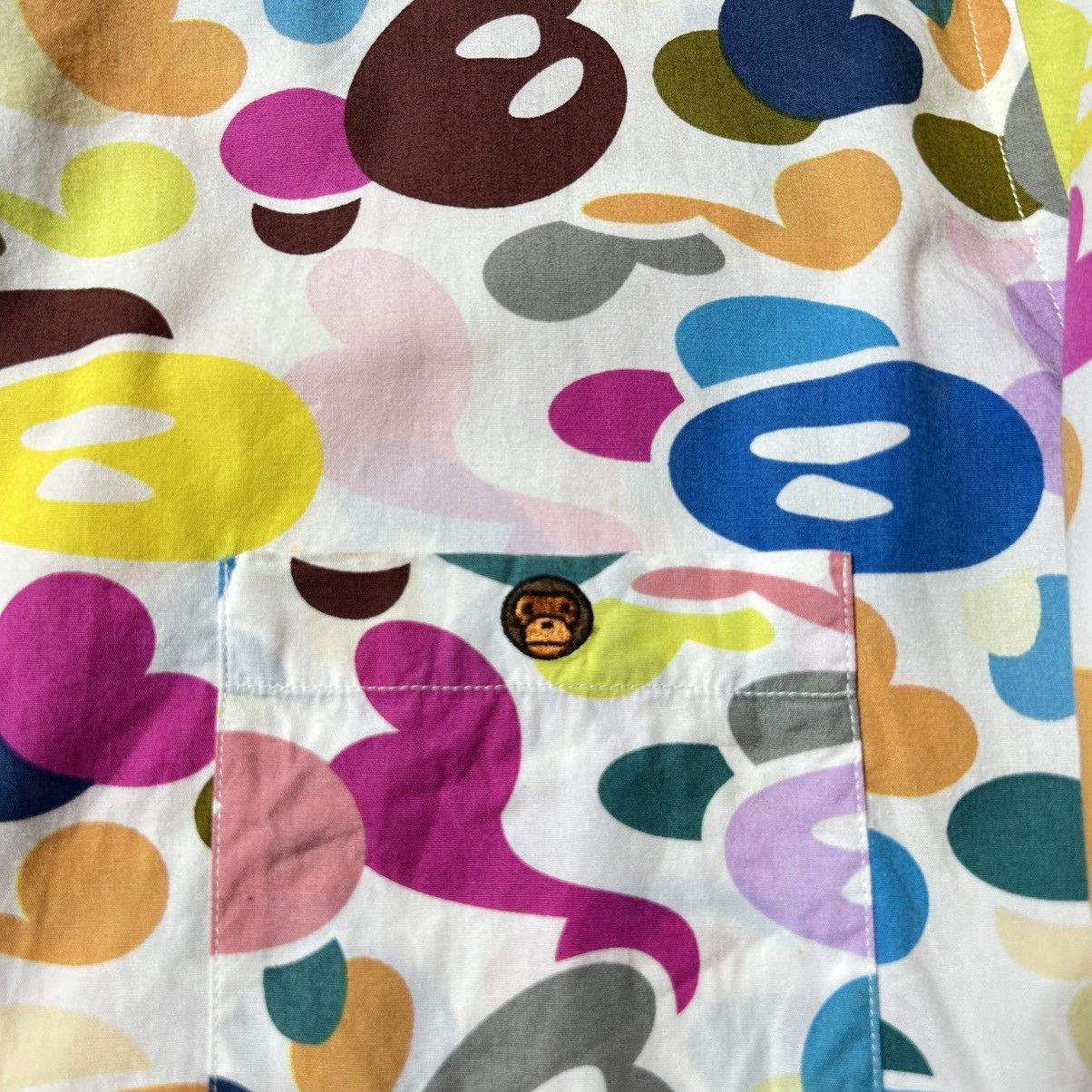 Bape Baby Milo Bape Multi Color Camo Long Sleeve Shirt Size US M / EU 48-50 / 2 - 4 Thumbnail