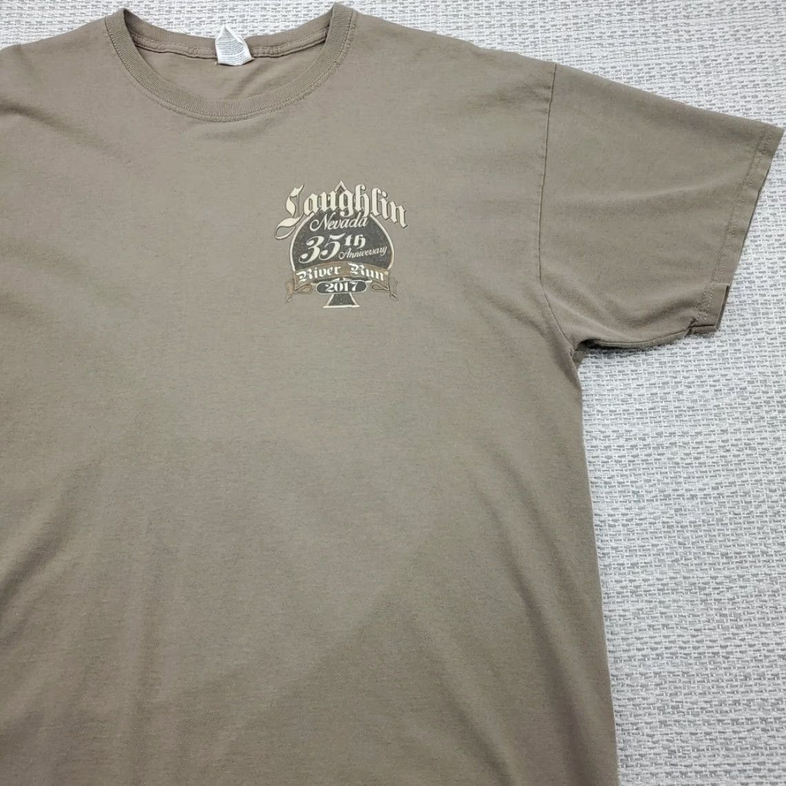 Vintage Laughlin Nevada River Run 35th Rally 2017 Biker T Shirt Mens XL Short Sleeve USA Made Size US XL / EU 56 / 4 - 4 Thumbnail