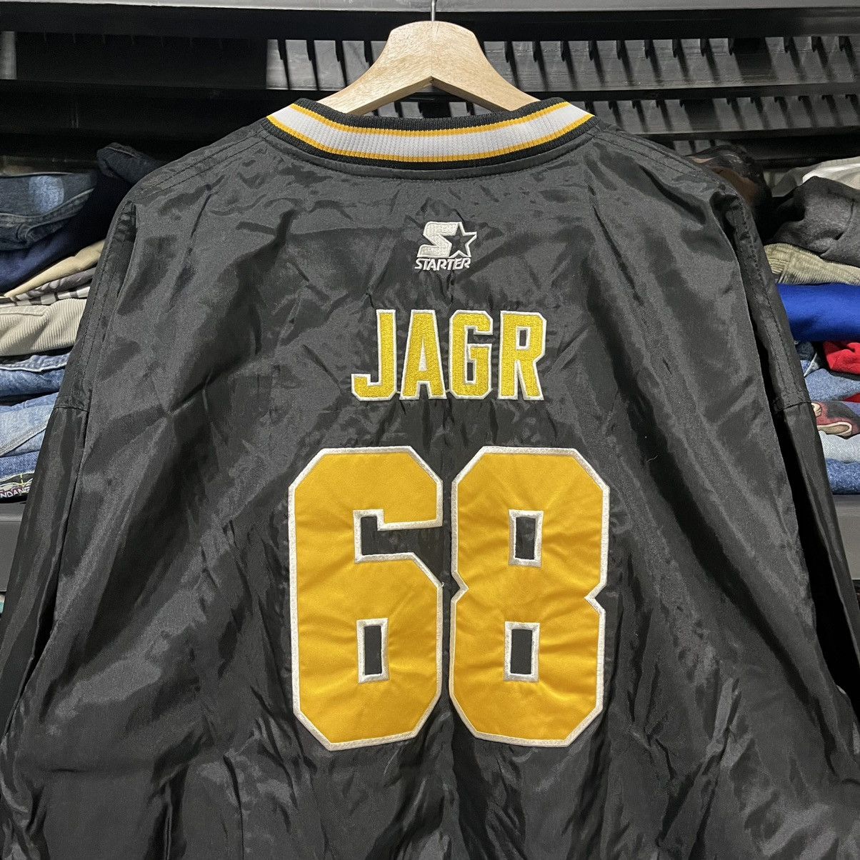 Starter Vintage 90s Pittsburgh Penguins Jaromir Jagr Pullover Jacket Size US XL / EU 56 / 4 - 6 Thumbnail