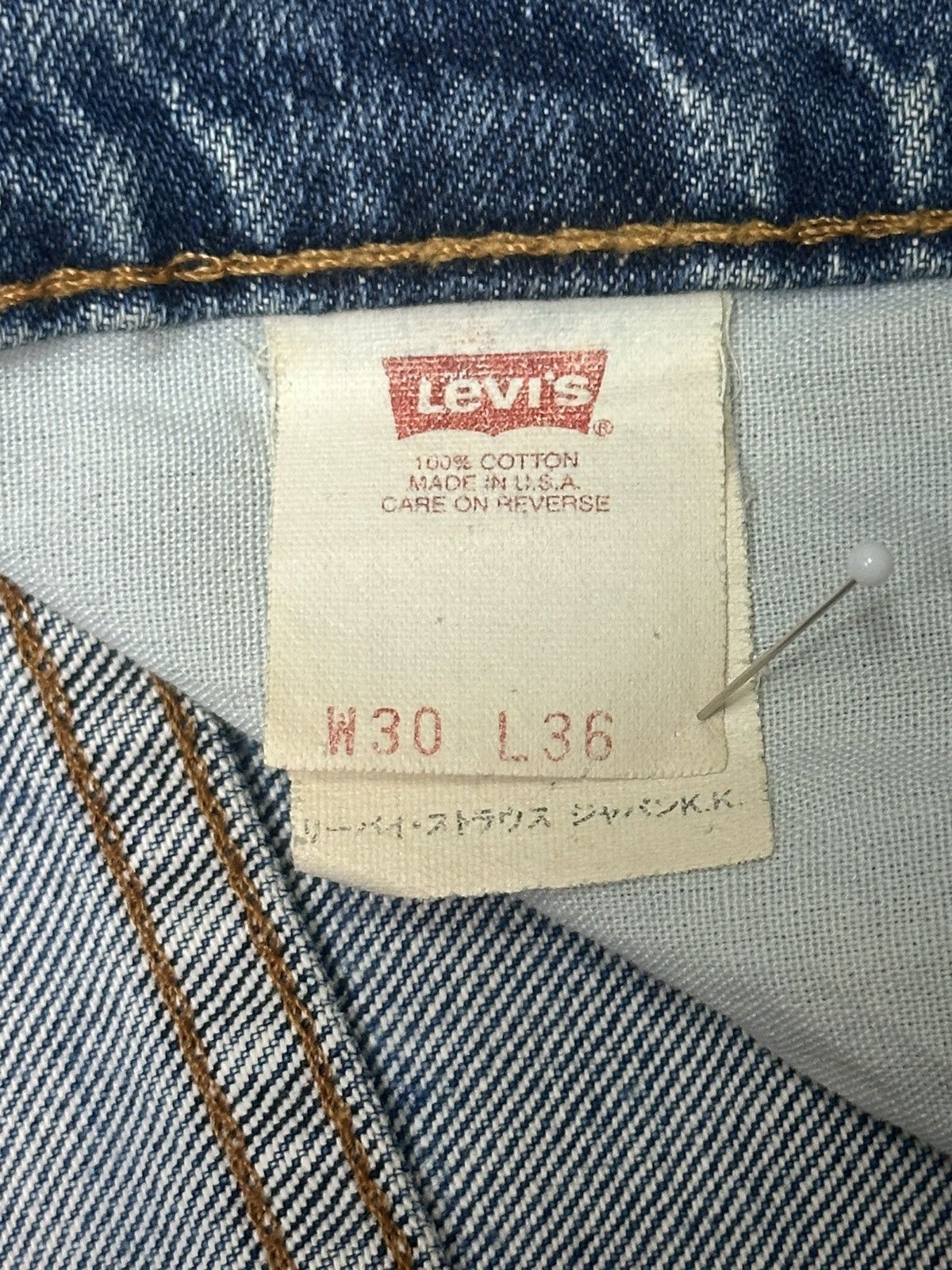 Levi's Vintage Levi’s 501 Original Straight Leg Jeans With Bluewash Size US 30 / EU 46 - 16 Thumbnail