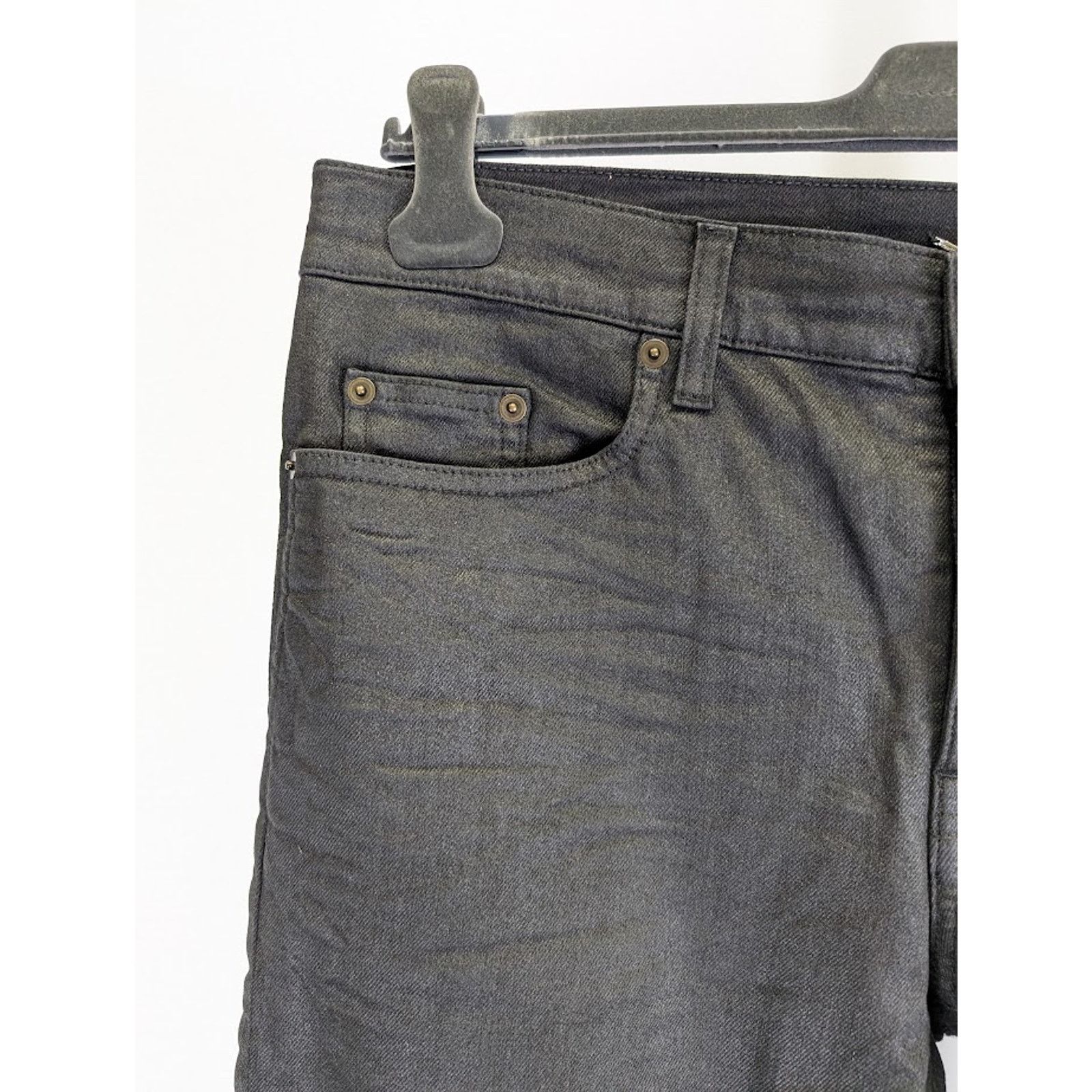 Saint Laurent Paris o1rshd1 Skinny 5 Pocket Low Nightrider Jeans in Black Size US 38 / EU 54 - 7 Thumbnail