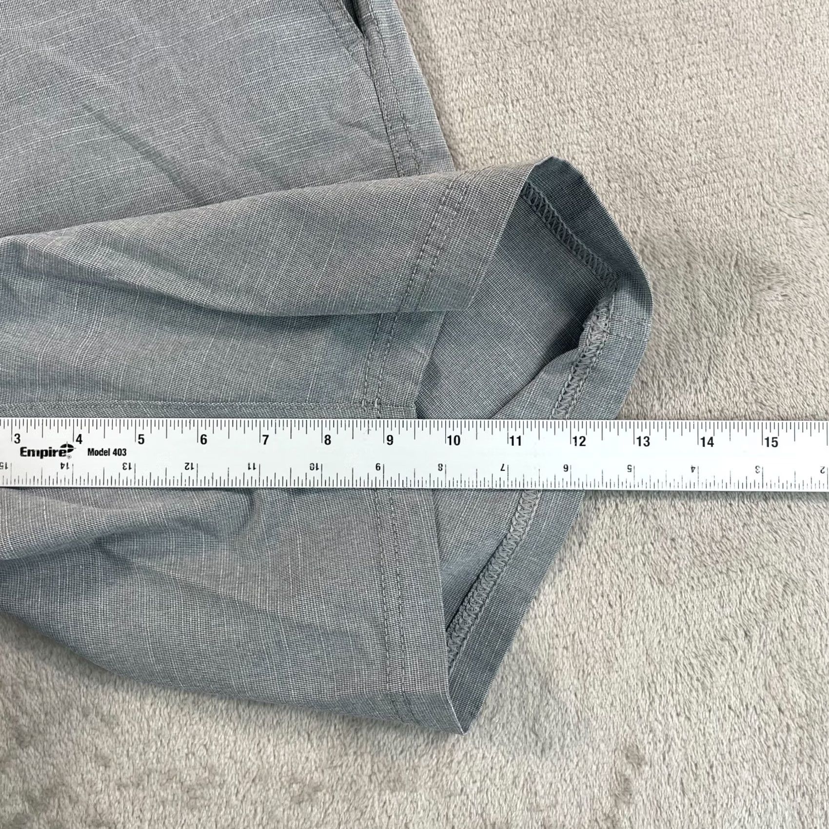 Vintage Linksoul Boardwalker Golf Shorts 35 Grey Performance Stretch Utility Pocket Mens Regular Waist 35 Gray Solid Chino Shorts Size US 35 - 5 Thumbnail