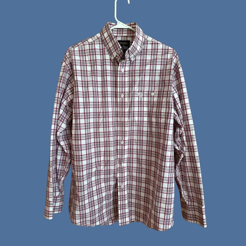 Wrangler VINTAGE Wrangler George Strait Collection Cowboy Shirt Long Sleeve Button Pink Plaid M Size US M / EU 48-50 / 2 - 1 Thumbnail