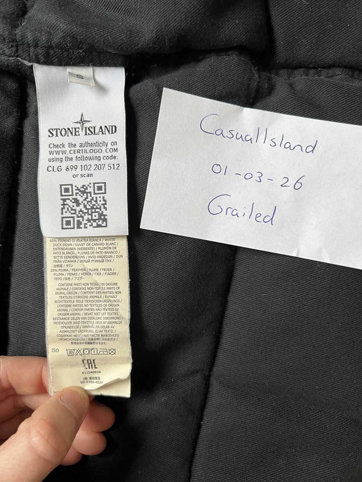 Stone Island Stone Island | Micro Reps Down Parka | Black | Size S Size US S / EU 44-46 / 1 - 18 Thumbnail