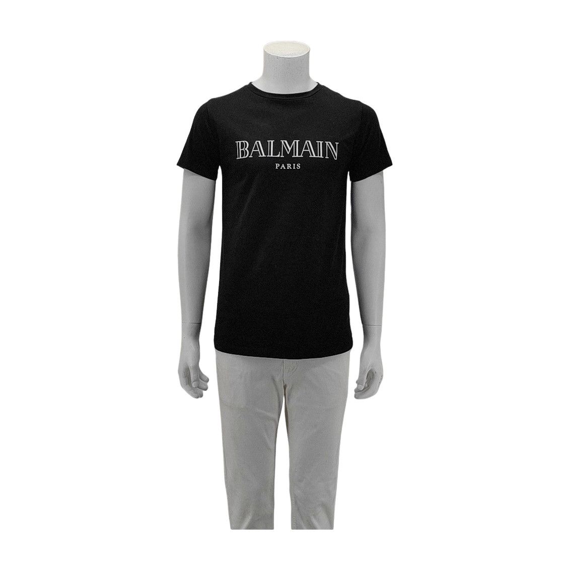 Balmain Balmain Logo Print Cotton T-Shirt S Size US S / EU 44-46 / 1 - 1 Thumbnail