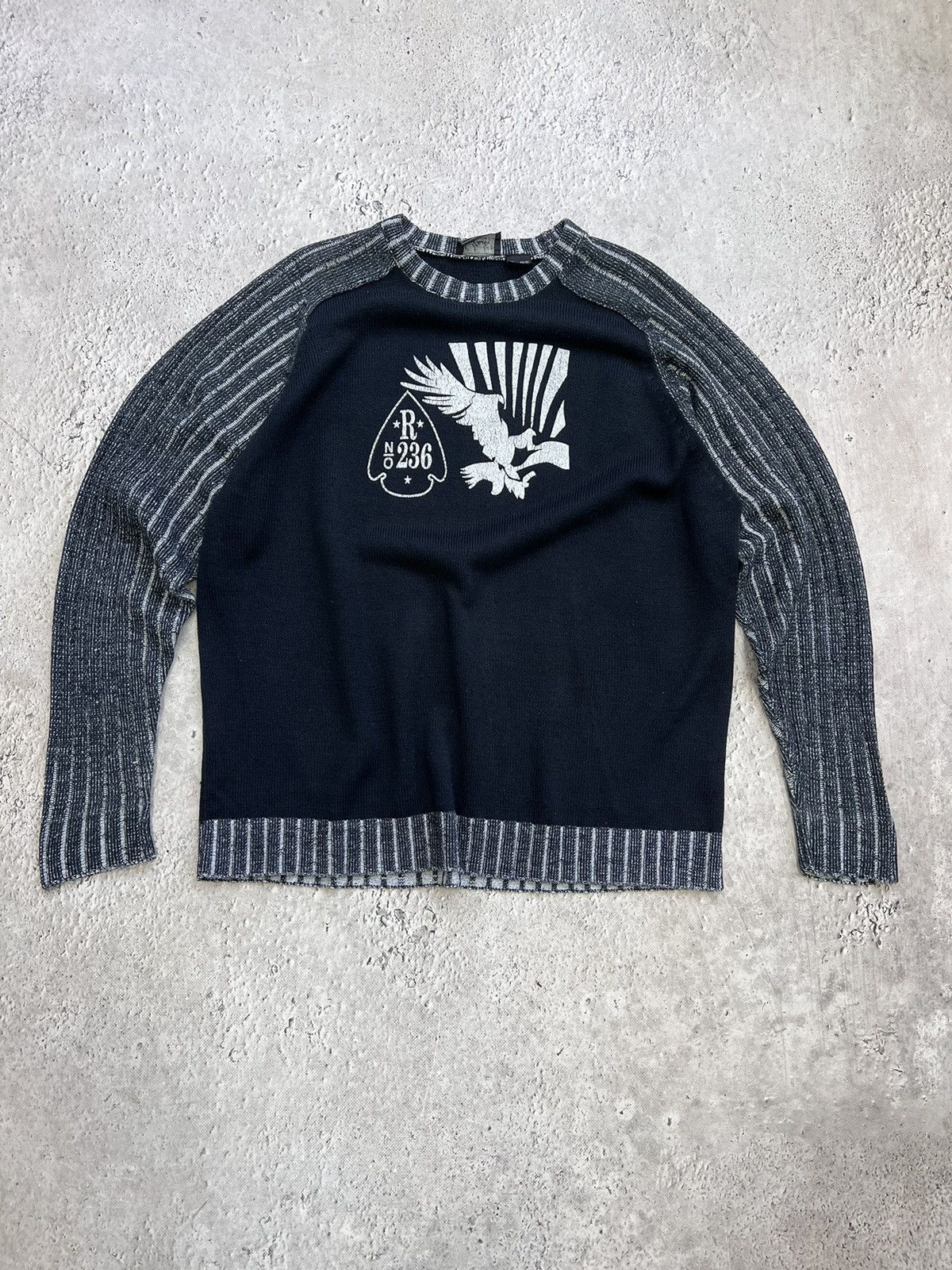 Diesel × Japanese Brand VINTAGE DIESEL Y2K RIPPED DISTRESSED PUNK SWEATER Size US M / EU 48-50 / 2 - 3 Thumbnail
