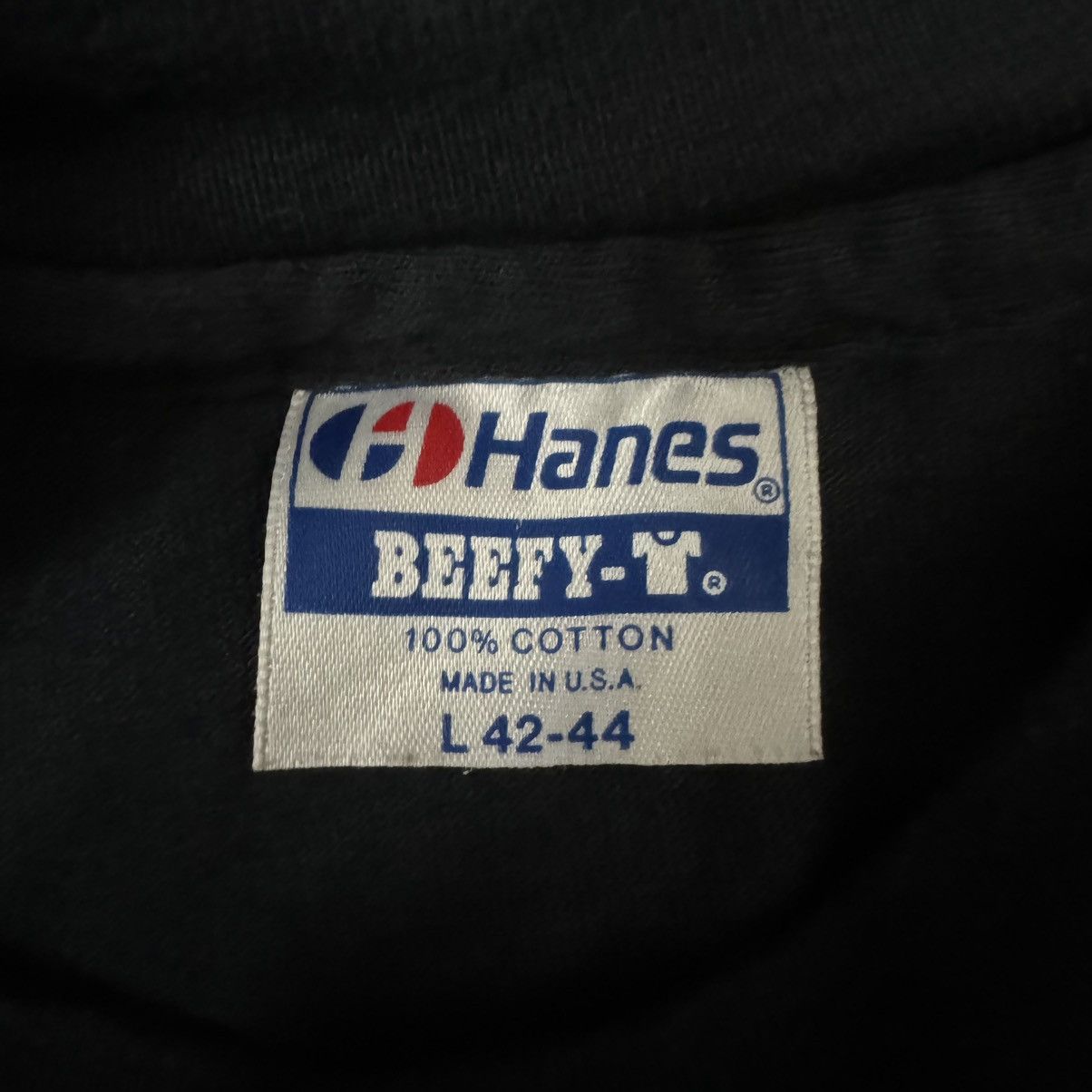 Hanes Vintage 80s FA-18 Hornet Blackbird Tee Shirt Size US L / EU 52-54 / 3 - 2 Thumbnail