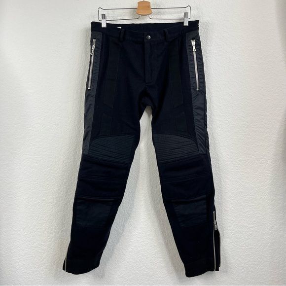 Dries Van Noten Dries Van Noten AW 14 Runway Biker Moto Zipper Wool Pants Size US 40 / EU 56 - 2 Thumbnail