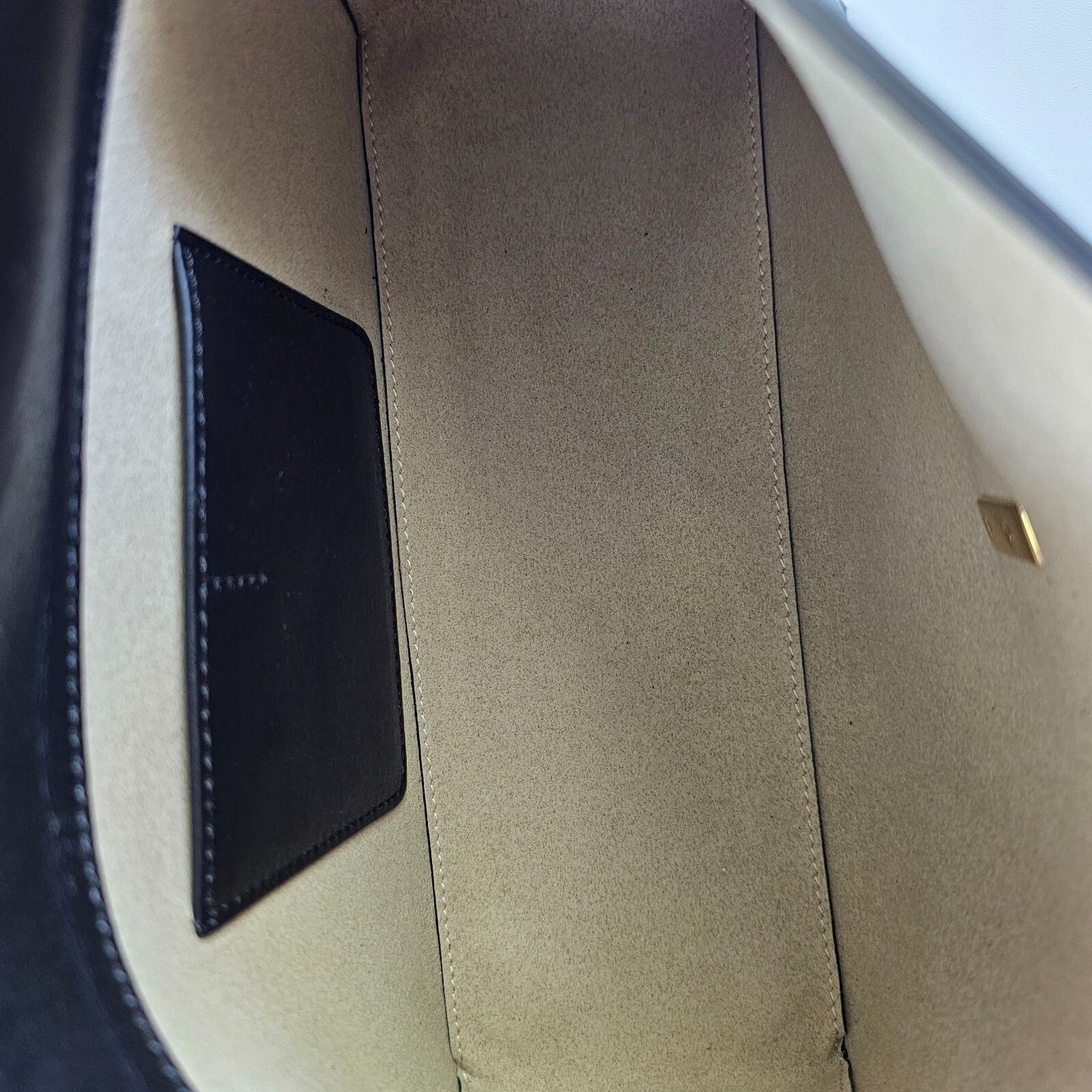 Toteme TOTEME T-Lock Black/Gold Leather Clutch New Size ONE SIZE - 9 Thumbnail