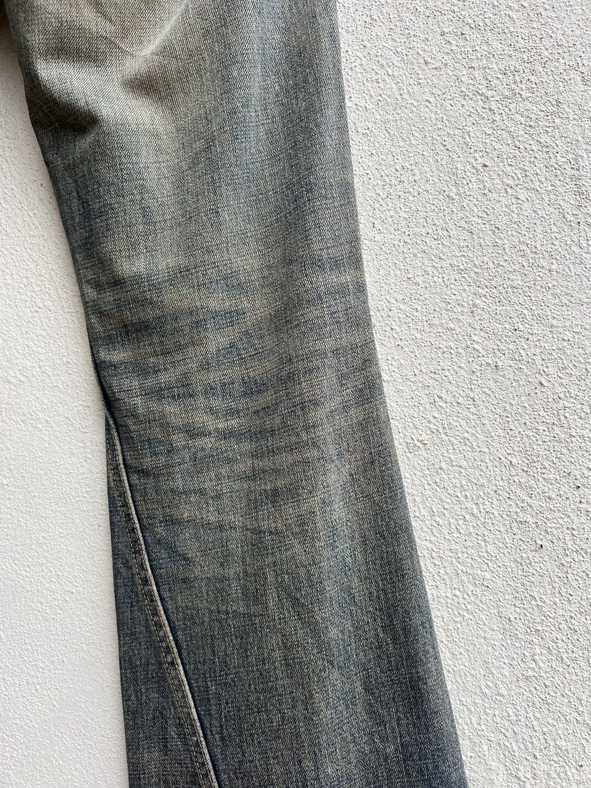 Vintage Vintage Tornado Mart Japan Distress Mud Denim Flare Jeans Size US 31 - 22 Thumbnail