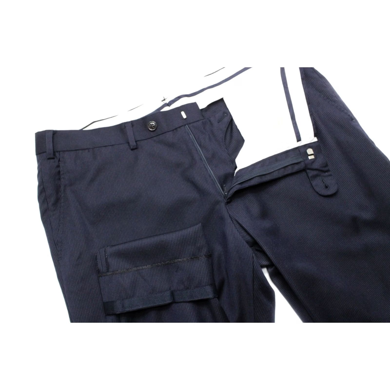 Suitsupply Suitsupply Brescia Trousers Men UK 34S Wool Zip Fly Pinstripe Blue Trousers Mens UK 34S Wool Zip Fly Pinstripe Blue Size US 34 / EU 50 - 4 Thumbnail