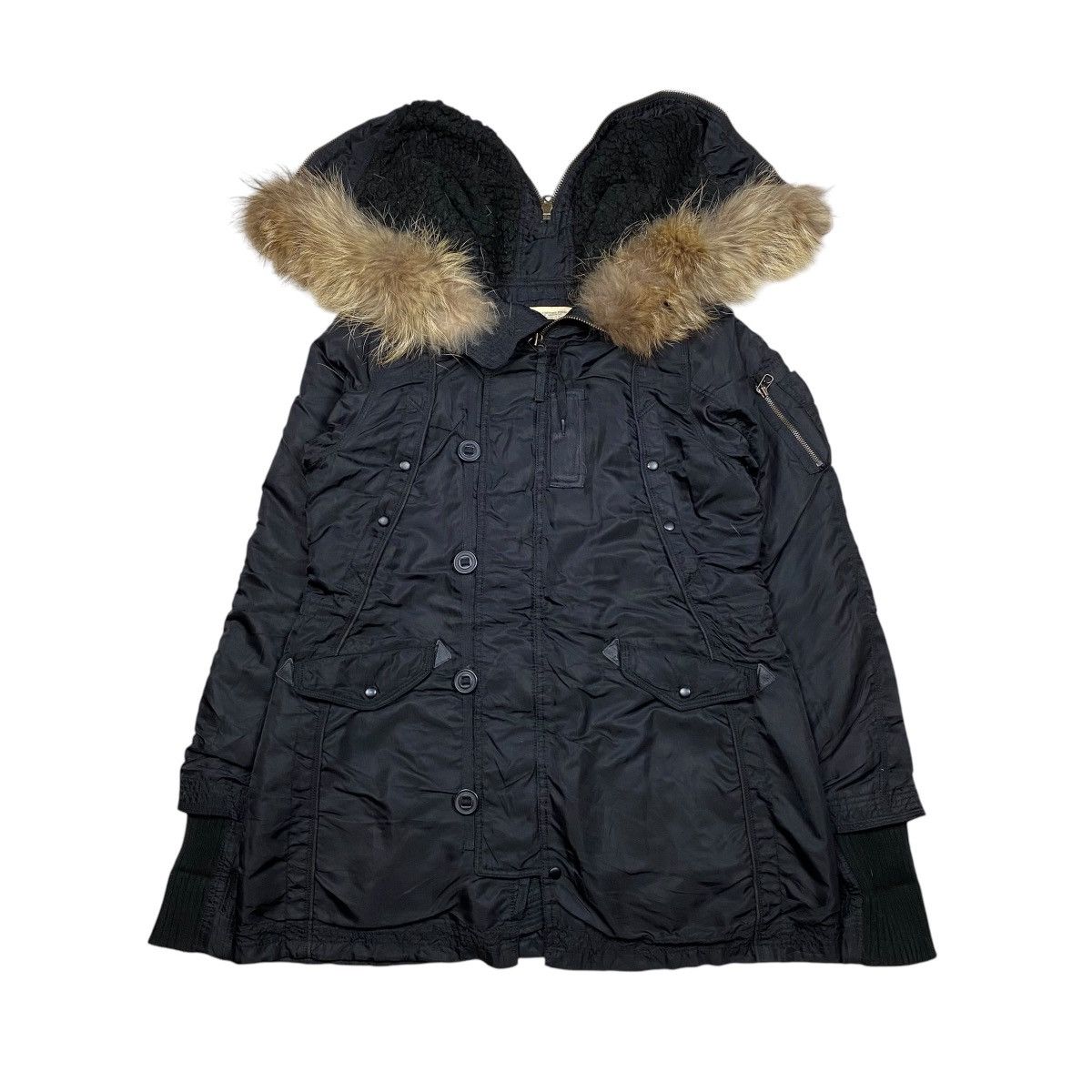 If Six Was Nine × Japanese Brand × Le Grande Bleu (L.G.B.) G.O.A Fur Military Parka Jacket Size US M / EU 48-50 / 2 - 2 Thumbnail