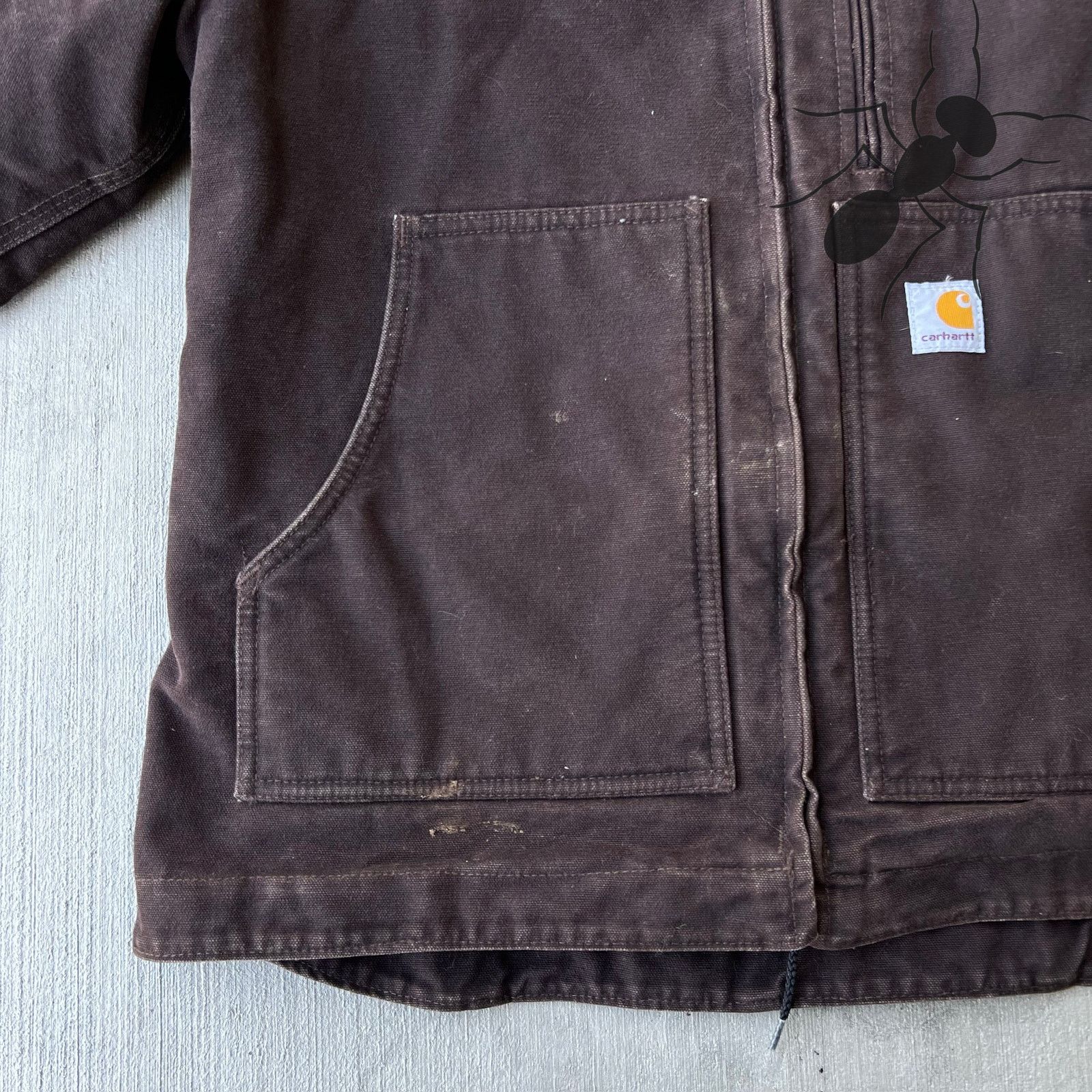 Carhartt × Vintage Carhartt WOMENS WC061 DKB brown work wear jacket Size US S / EU 44-46 / 1 - 7 Thumbnail