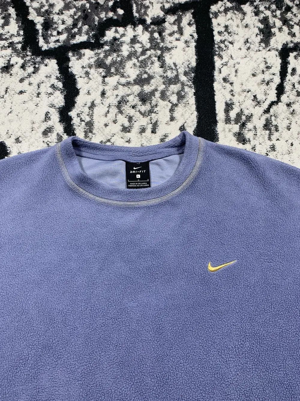 Other Nike cropped fleece sweatshirt logo sherpa vintage style y2k Size L / US 10 / IT 46 - 2 Thumbnail