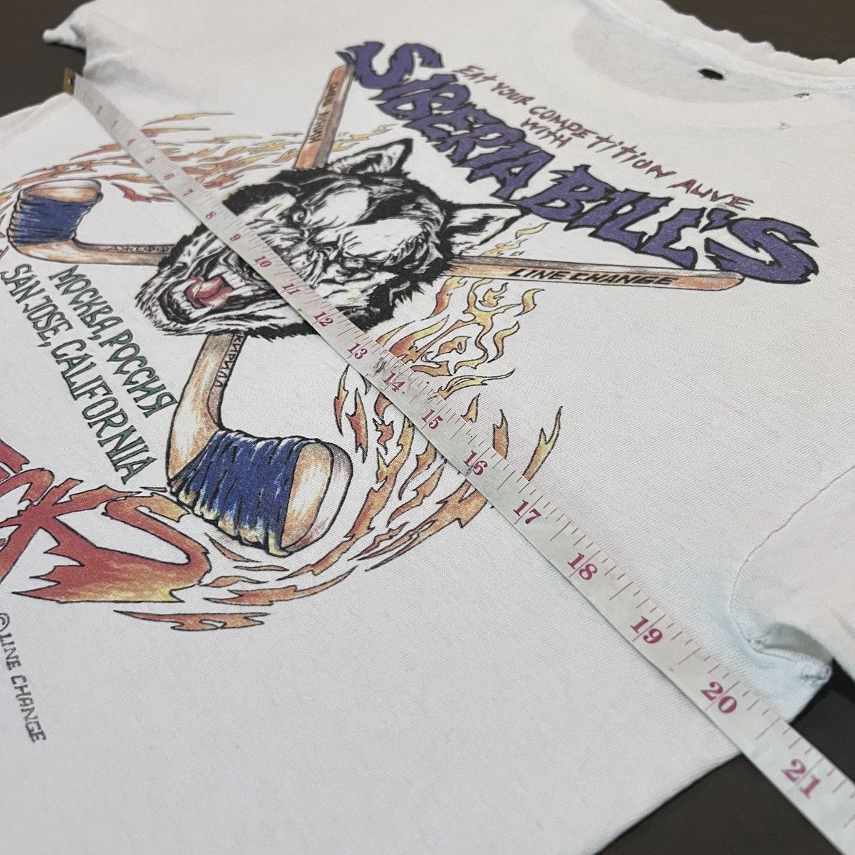 NHL × Vintage Vintage 90s SIBERIA BILL’S HOCKEY STICKS TEE Size US M / EU 48-50 / 2 - 16 Thumbnail