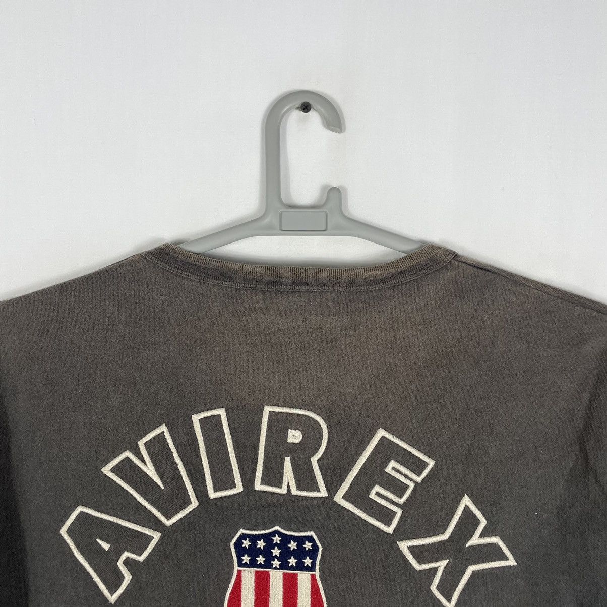 Avirex × Vintage 🔥Trash🔥Avirex Embroidered Big Logo Crash Sun Faded Tee Size US XL / EU 56 / 4 - 3 Thumbnail