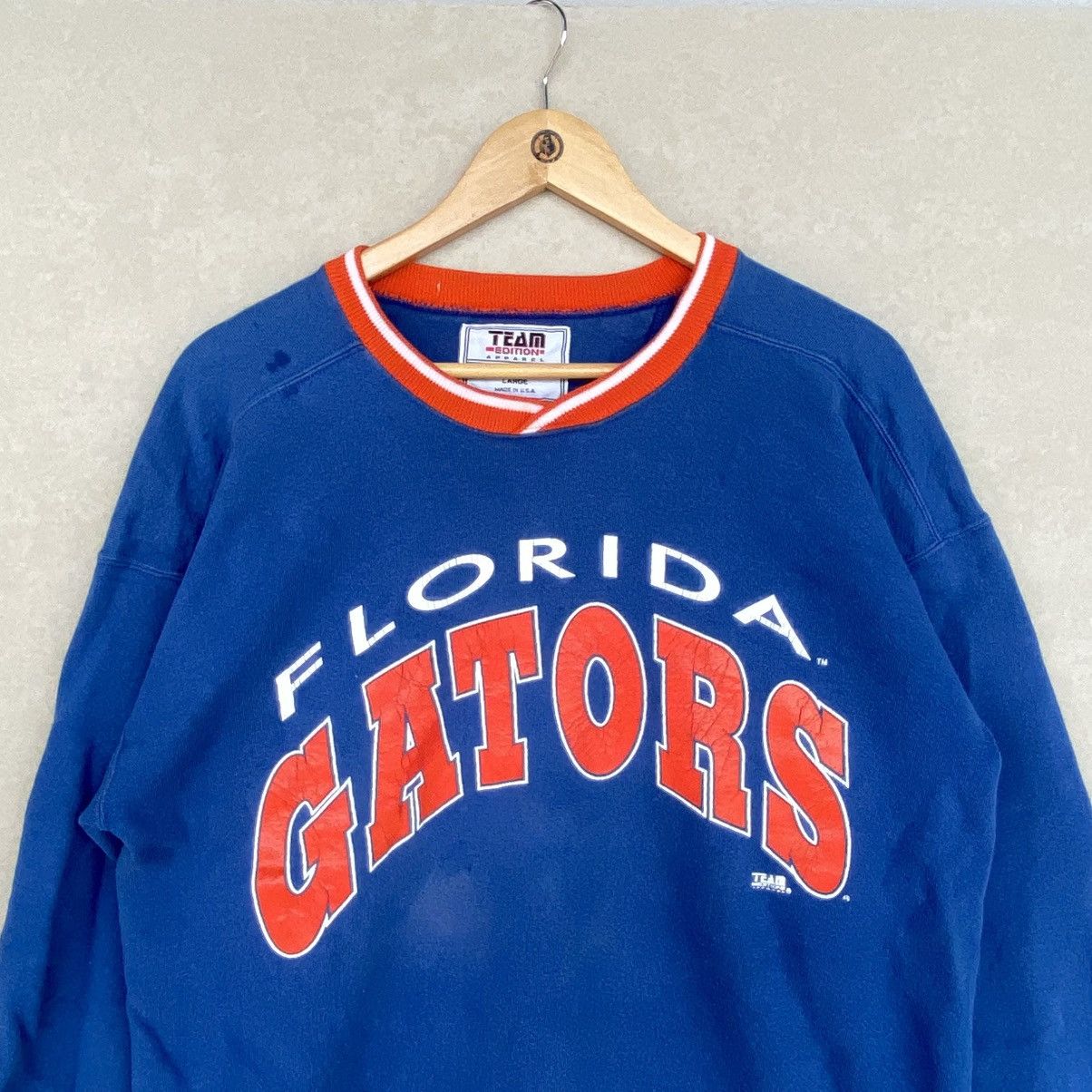 Other Vintage Team Edition Apparel Printed Crewneck Blue/Orange Size US L / EU 52-54 / 3 - 4 Thumbnail