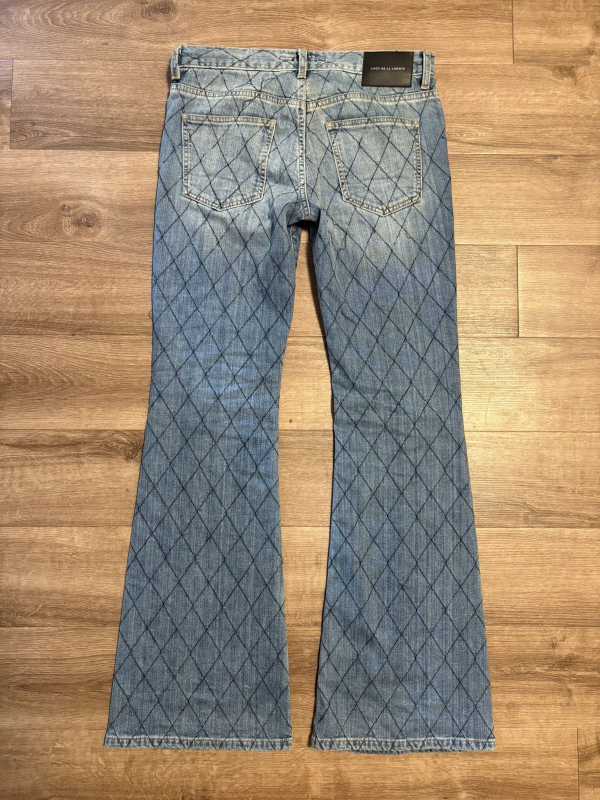 Cout de la Liberte Coǔt de la Liberté Jimmy quilted denim flares Size US 30 / EU 46 - 2 Thumbnail
