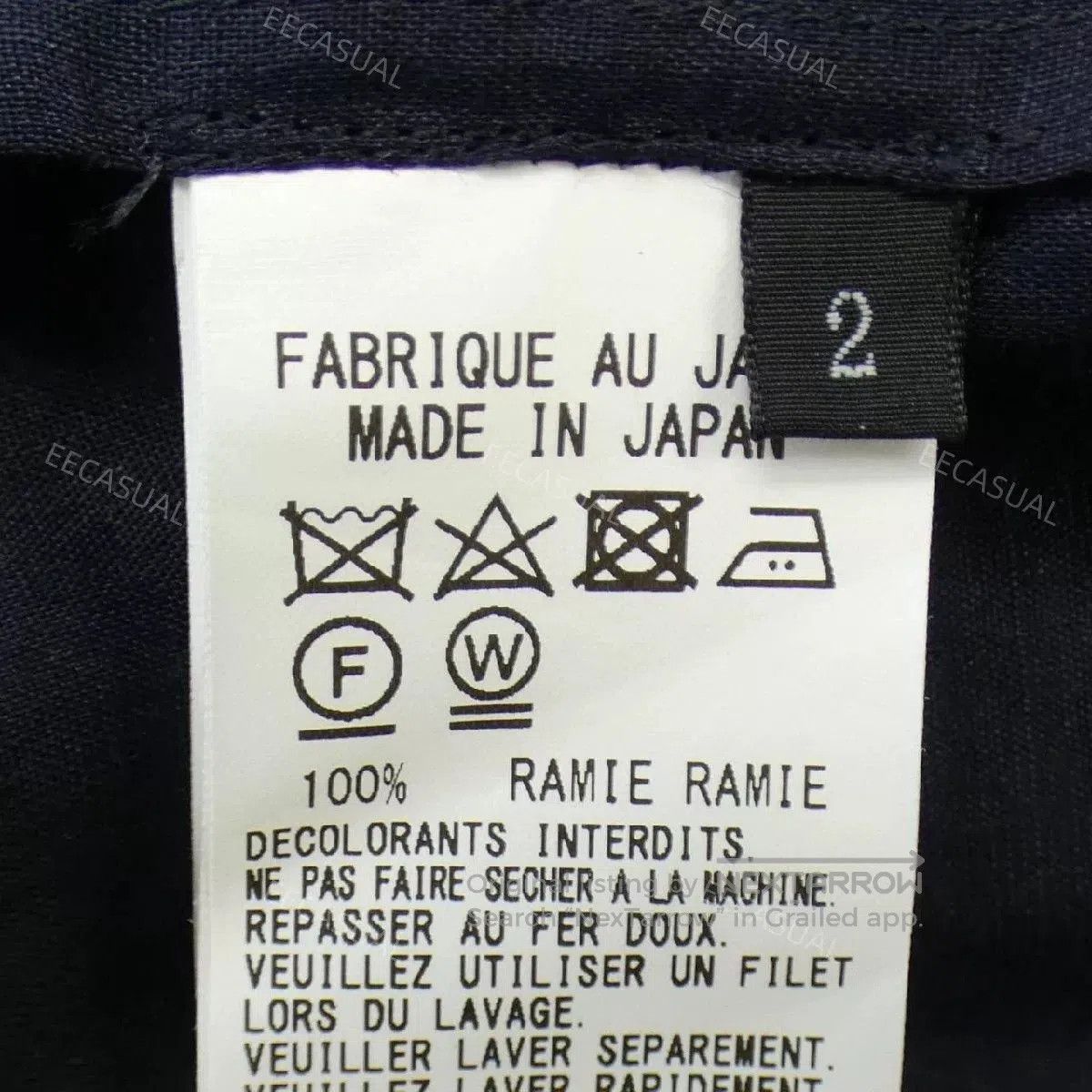Y's Y's Navy Blue Short Sleeve Shirt. Size US M / EU 48-50 / 2 - 6 Thumbnail