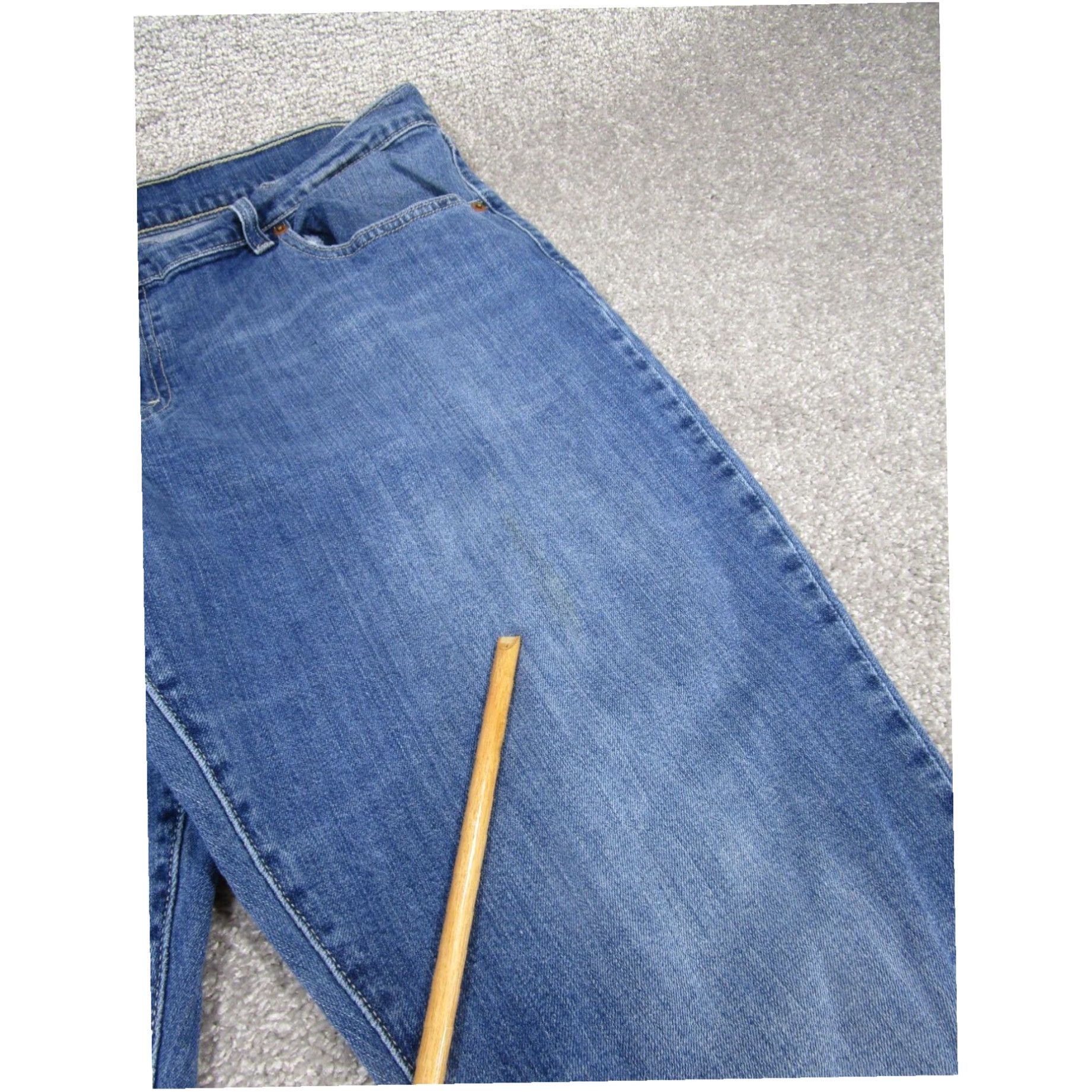Levi's Levis Womens 34 Relaxed Straight Medium Wash Denim Jeans XL Size 24" / US 00 / IT 34 - 2 Thumbnail