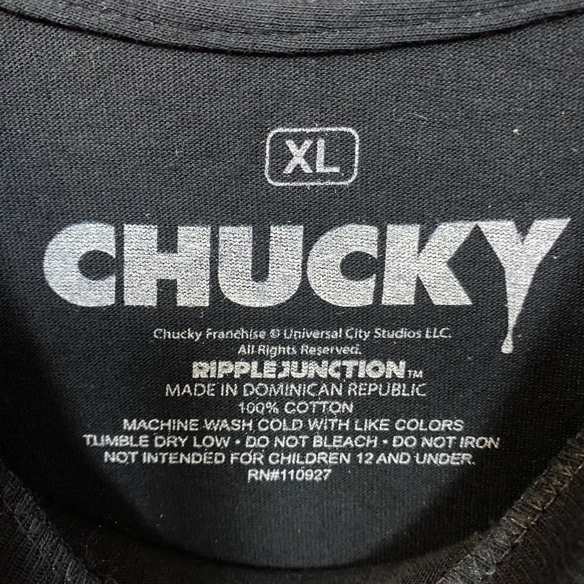 Ripple Junction Chucky Child's Play 3 Chuckys Back Horror Movie T-Shirt XL Size US XL / EU 56 / 4 - 4 Thumbnail