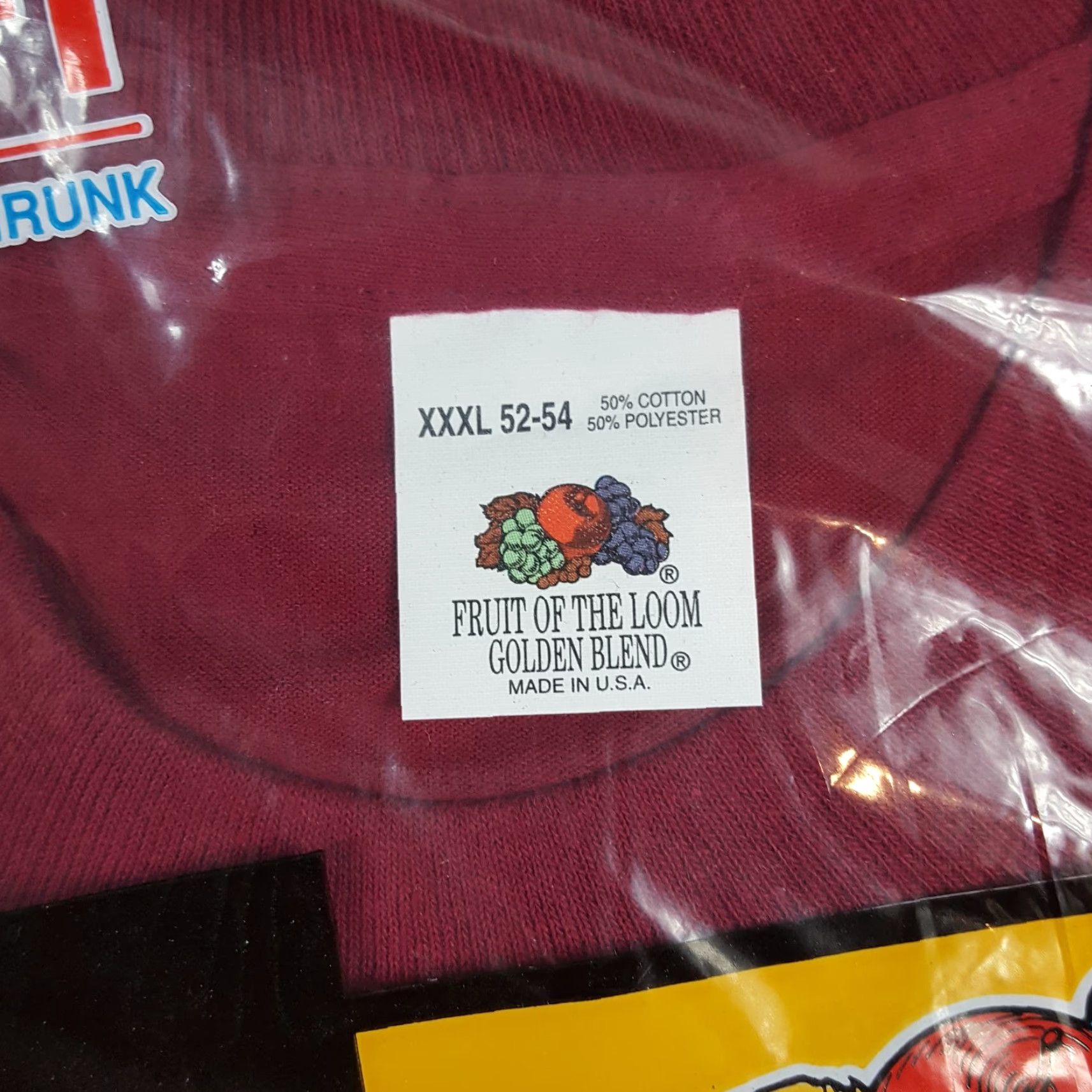 Fruit Of The Loom VINTAGE Fruit Of The Loom T-Shirt Red Pocket Tee Men's 3XL 1990s 1991 USA Made Cotton Short Sleeve Crew Neck Size US XXL / EU 58 / 5 - 5 Thumbnail