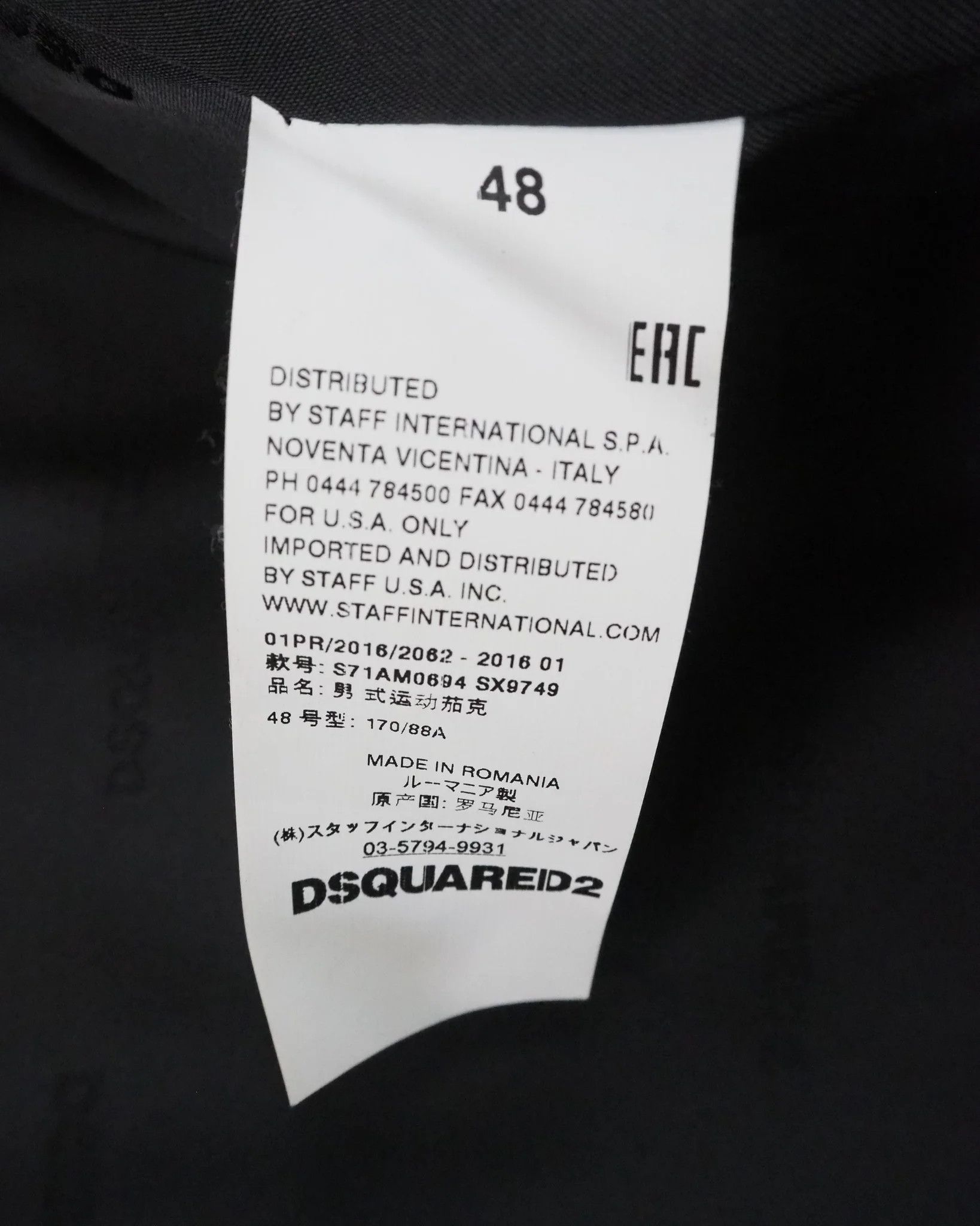 Dsquared2 Men's Dsquared2 Studded Calfskin Leather Jacket $2350 Size US M / EU 48-50 / 2 - 4 Thumbnail