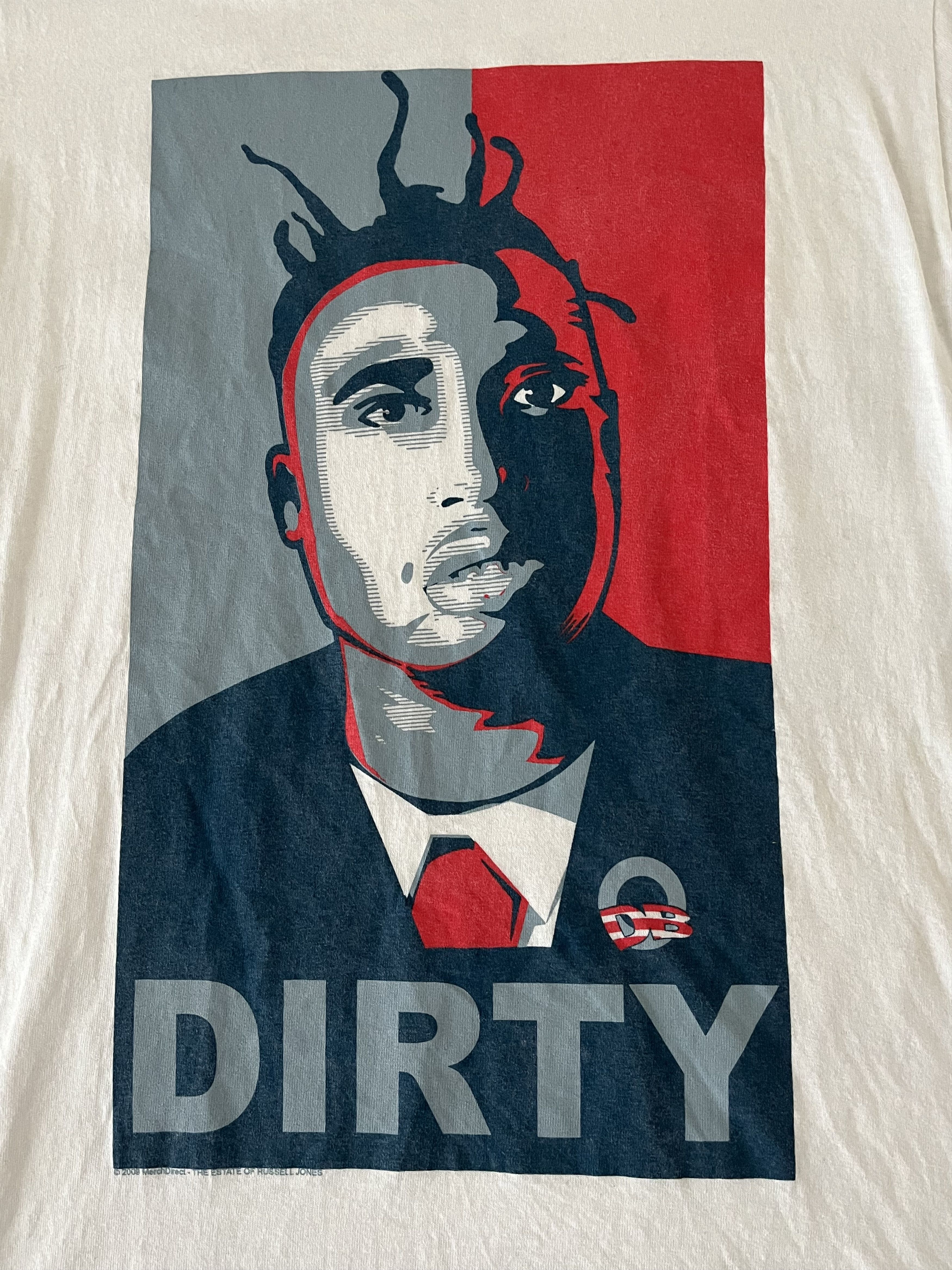 image of Fruit Of The Loom x Rap Tees Ol’ Dirty Bastard in White, Men's (Size Small)