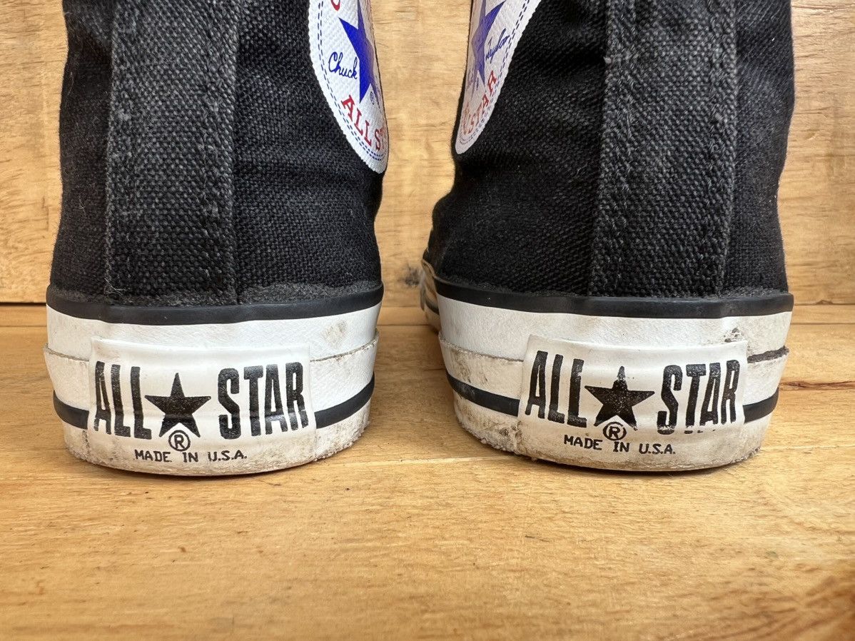 Converse × Vintage Vintage Converse Black Chuck Taylor All Star High Top Shoes Size US 6.5 / EU 39-40 - 10 Thumbnail