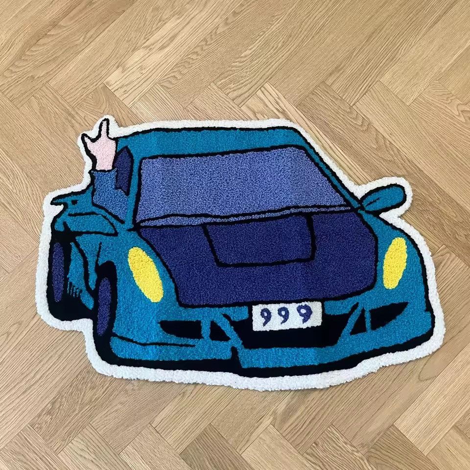 Japanese Brand Streetwear Custom Car Tufted Rug - 75 X 95 cm Size ONE SIZE - 1 Thumbnail