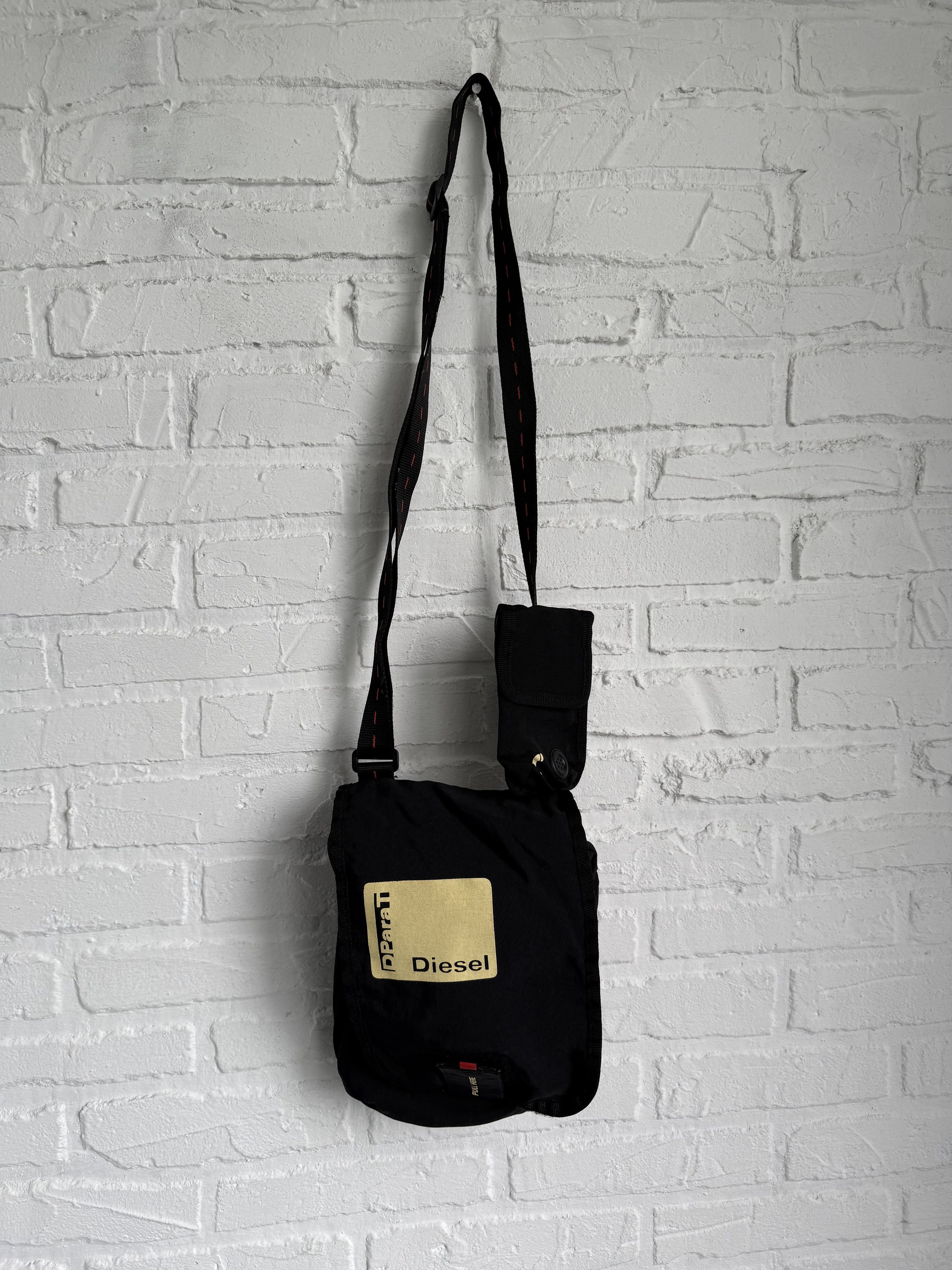 Diesel × Vintage RARE 2000s Diesel Dparat crossbody messenger bag Size ONE SIZE - 2 Thumbnail