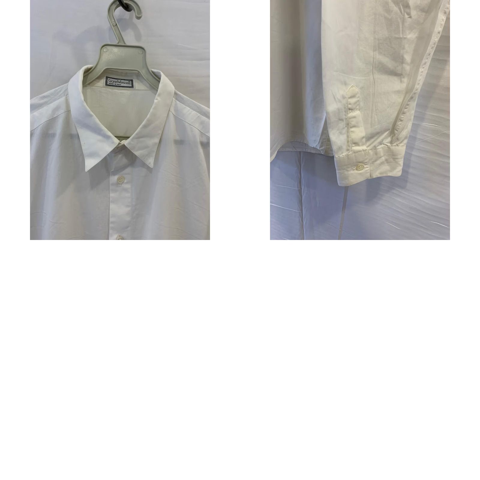 Versace VINTAGE Gianni Versace White Button-Up Shirt 90s ALIAS ITALY L Mens Cotton 100% IT 50 / US Large Size US L / EU 52-54 / 3 - 8 Thumbnail