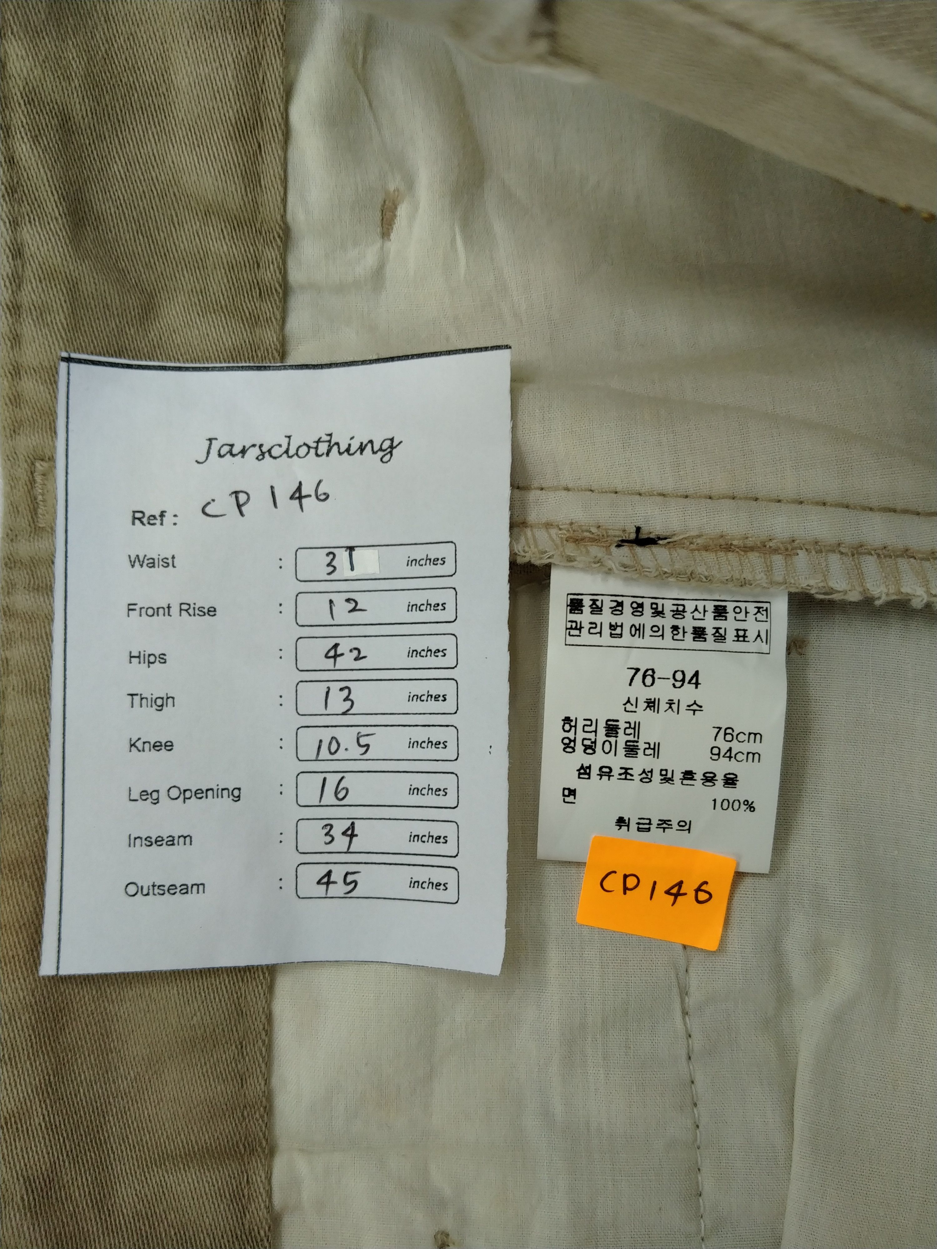 Japanese Brand Burwood Japanese Brand Cotton Pants -CP146 Size US 31 - 7 Thumbnail