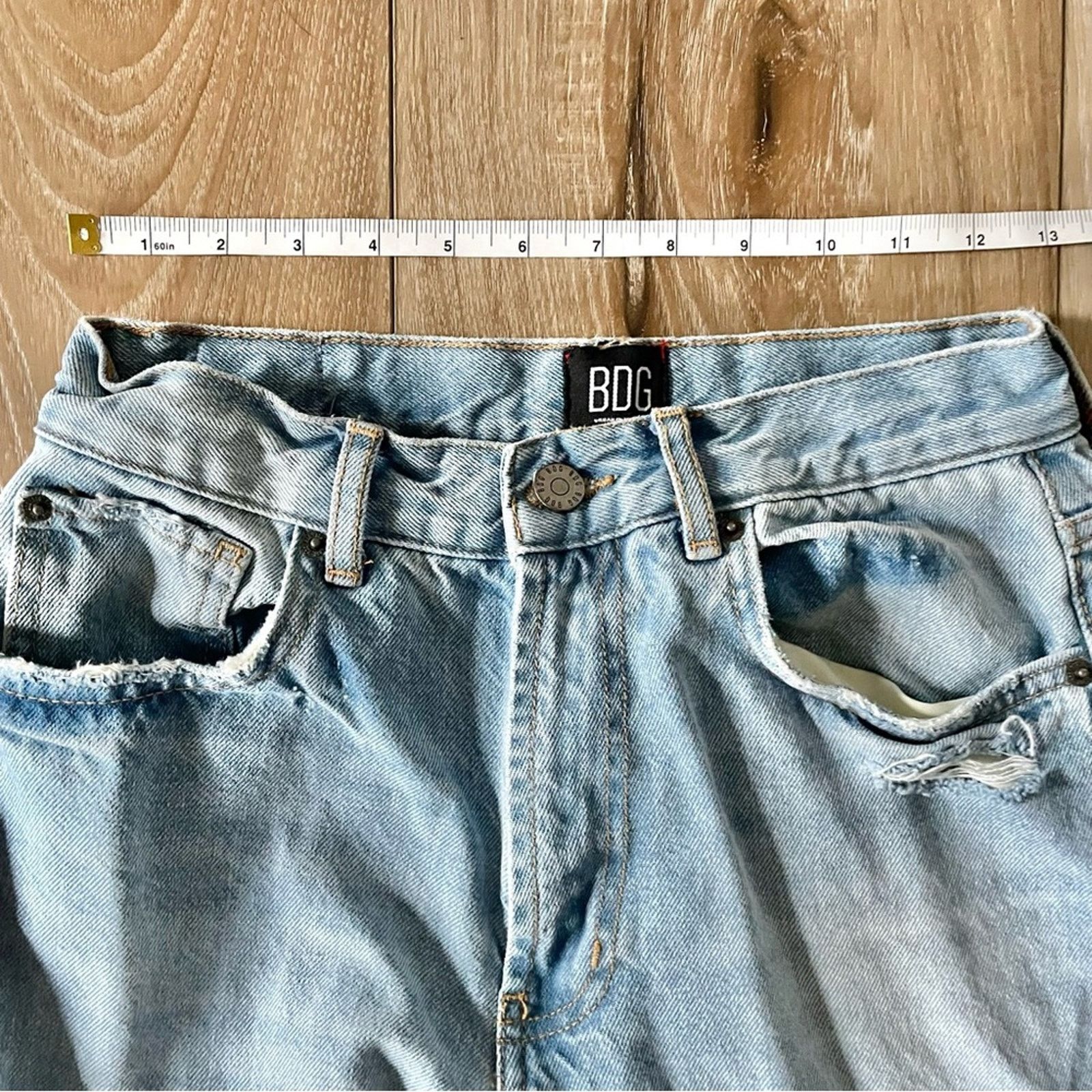 Bdg Urban Outfitters 🌺 BDG Baggy Skater Distressed Jeans Size 26" / US 2 / IT 38 - 14 Thumbnail